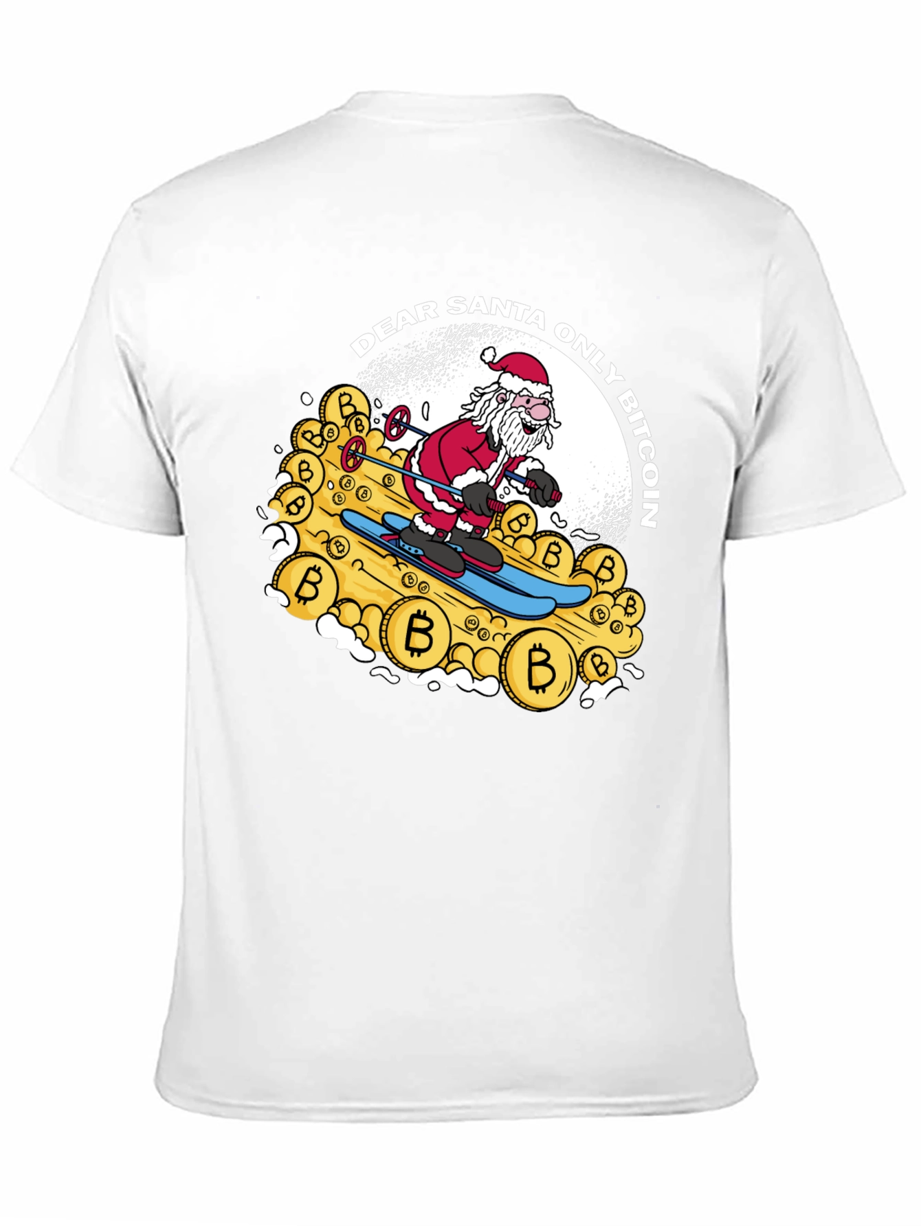 Bitcoin Santa T-Shirt - Crypto Christmas Tee