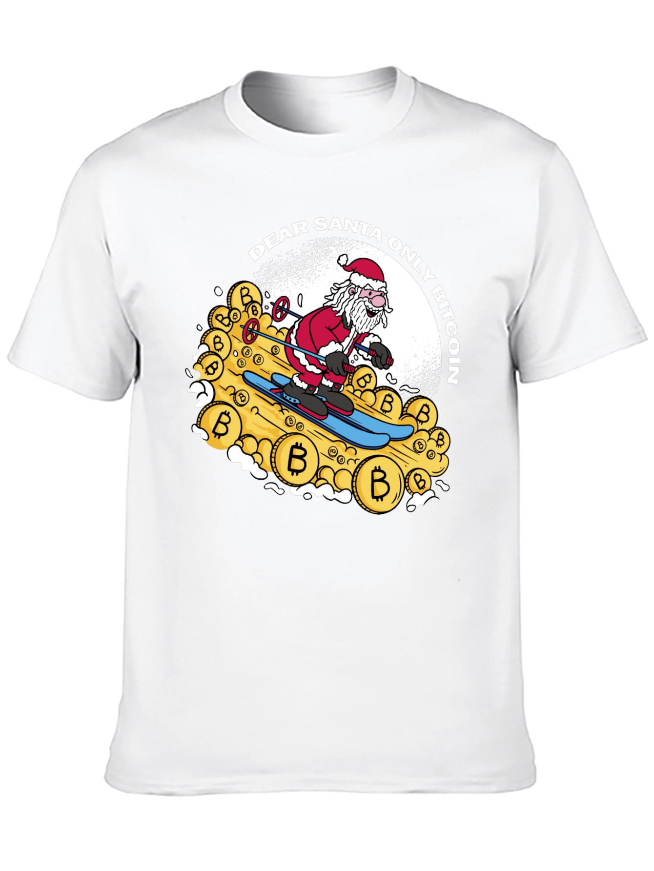 Bitcoin Santa T-Shirt - Crypto Christmas Tee