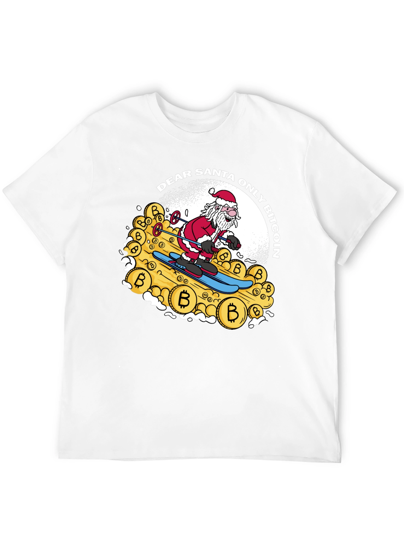 Bitcoin Santa T-Shirt - Crypto Christmas Tee