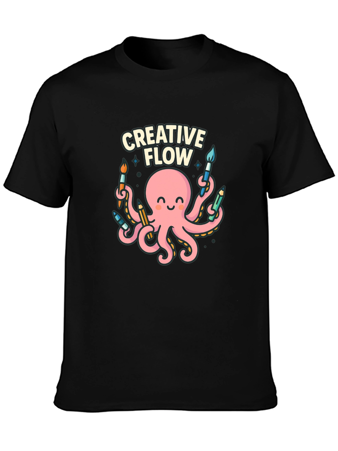 Creative Flow Octopus Graphic T-Shirt