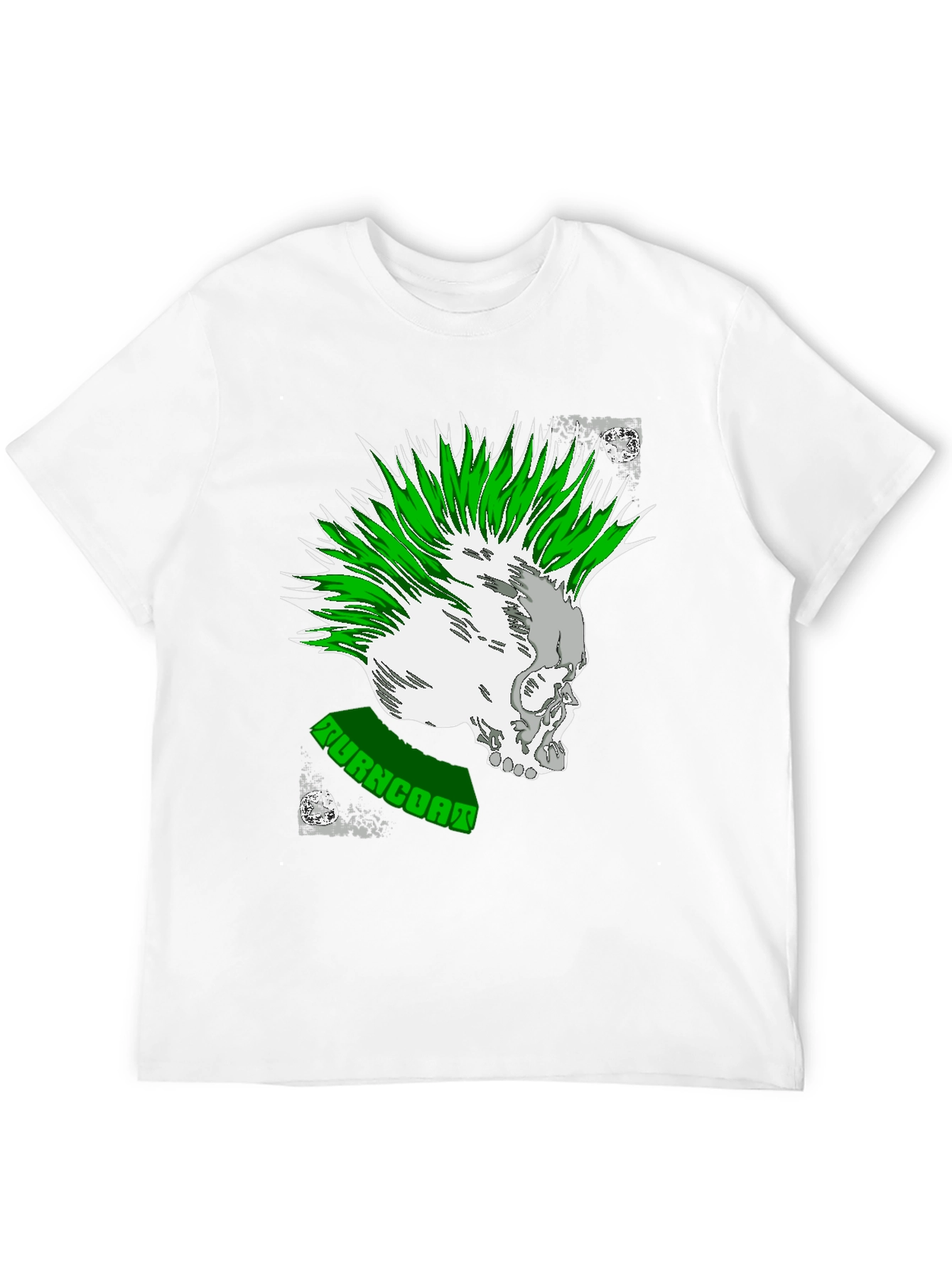 Punk Rock Skull Graphic Tee - Turncoat Band Shirt