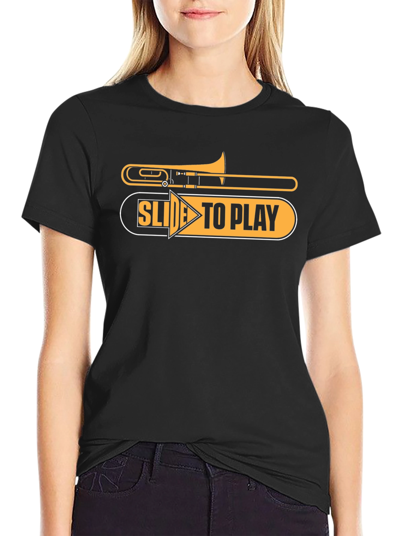 Slide To Play Trombone T-Shirt - Musician Tee