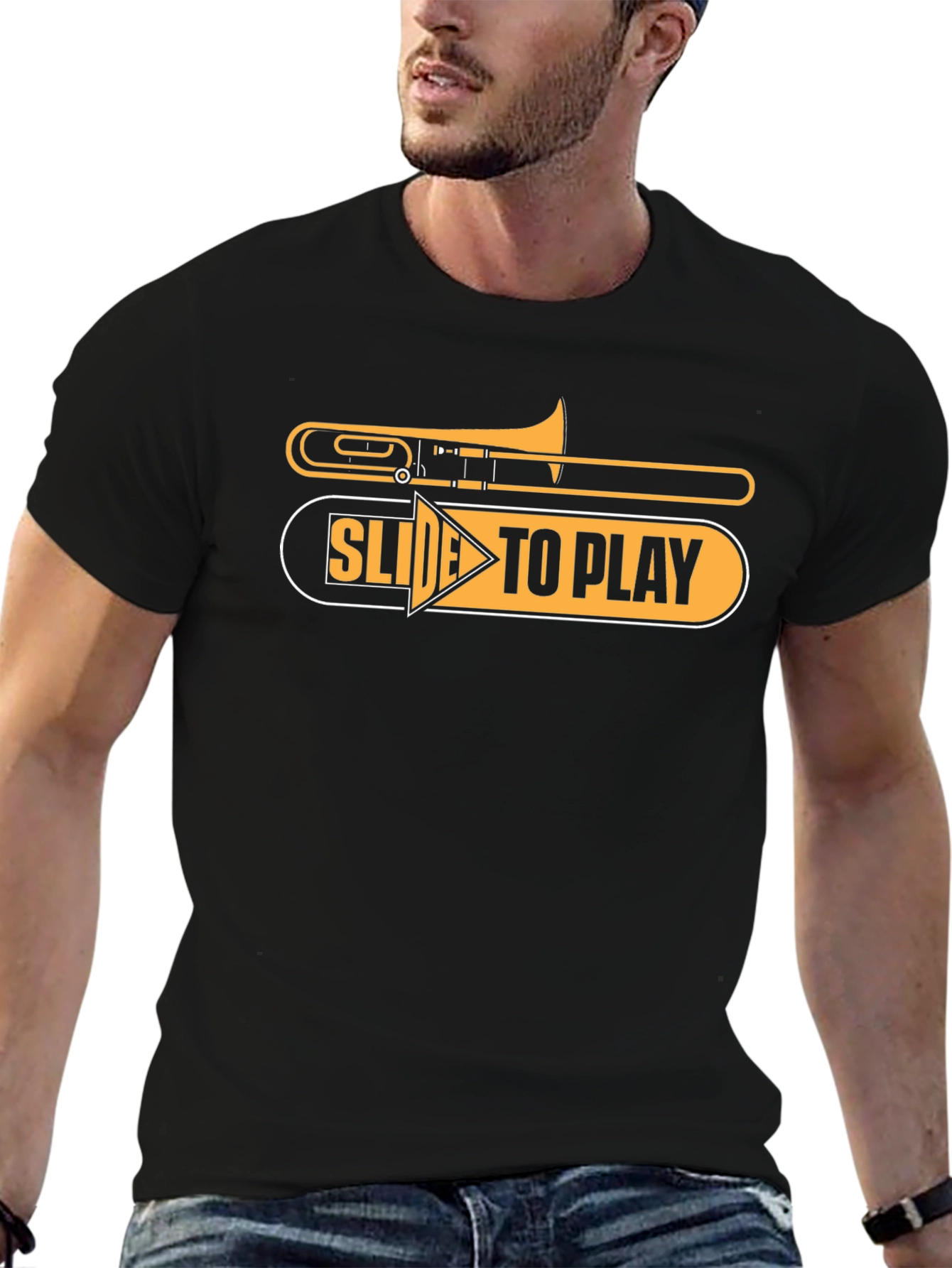 Slide To Play Trombone T-Shirt - Musician Tee