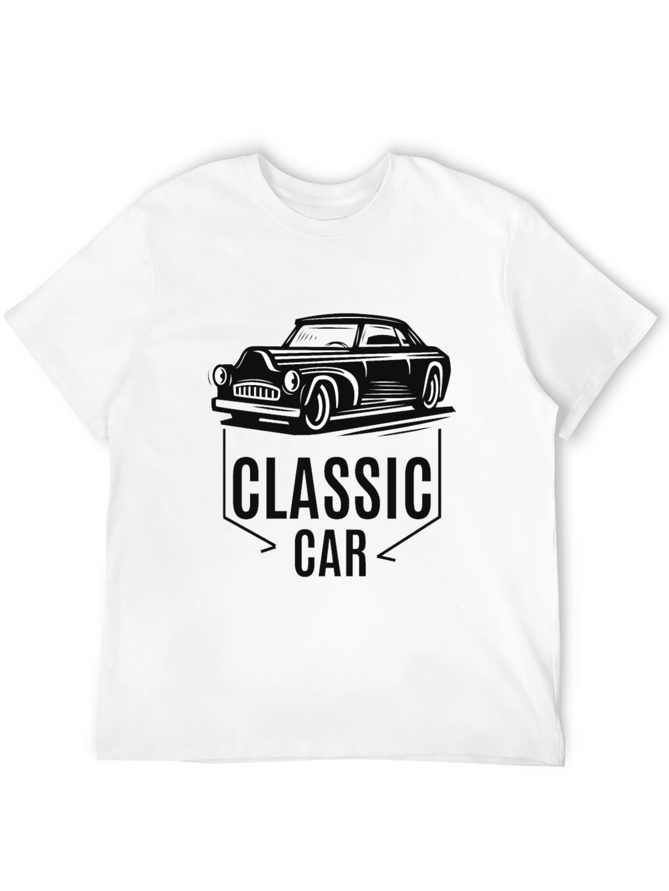 Classic Car Graphic Tee - Retro Style Mens T-Shirt