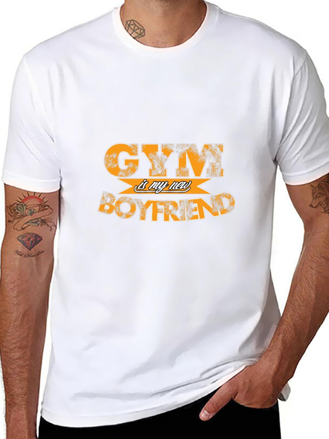 Gym is My New Boyfriend Black T-Shirt