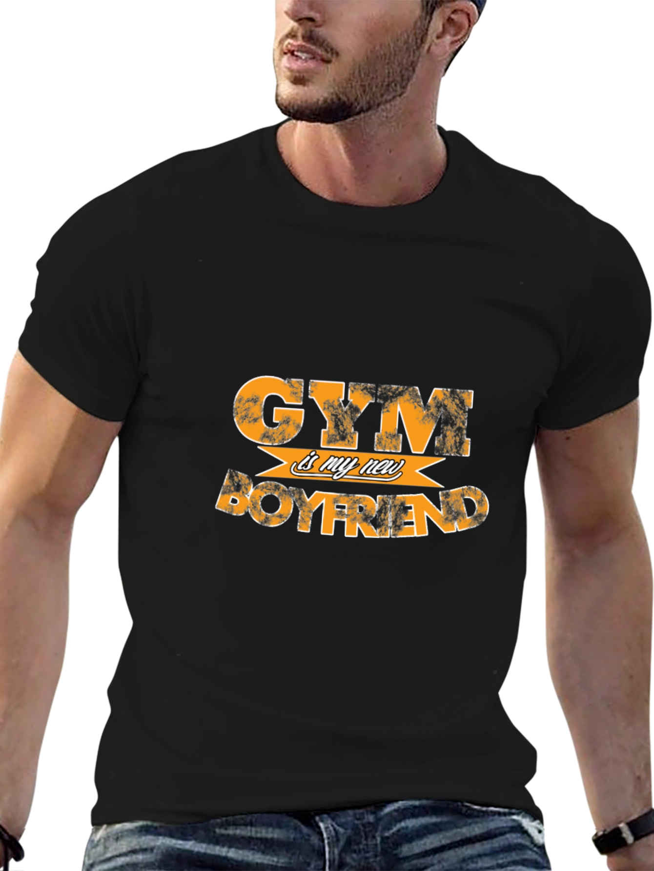 Gym is My New Boyfriend Black T-Shirt