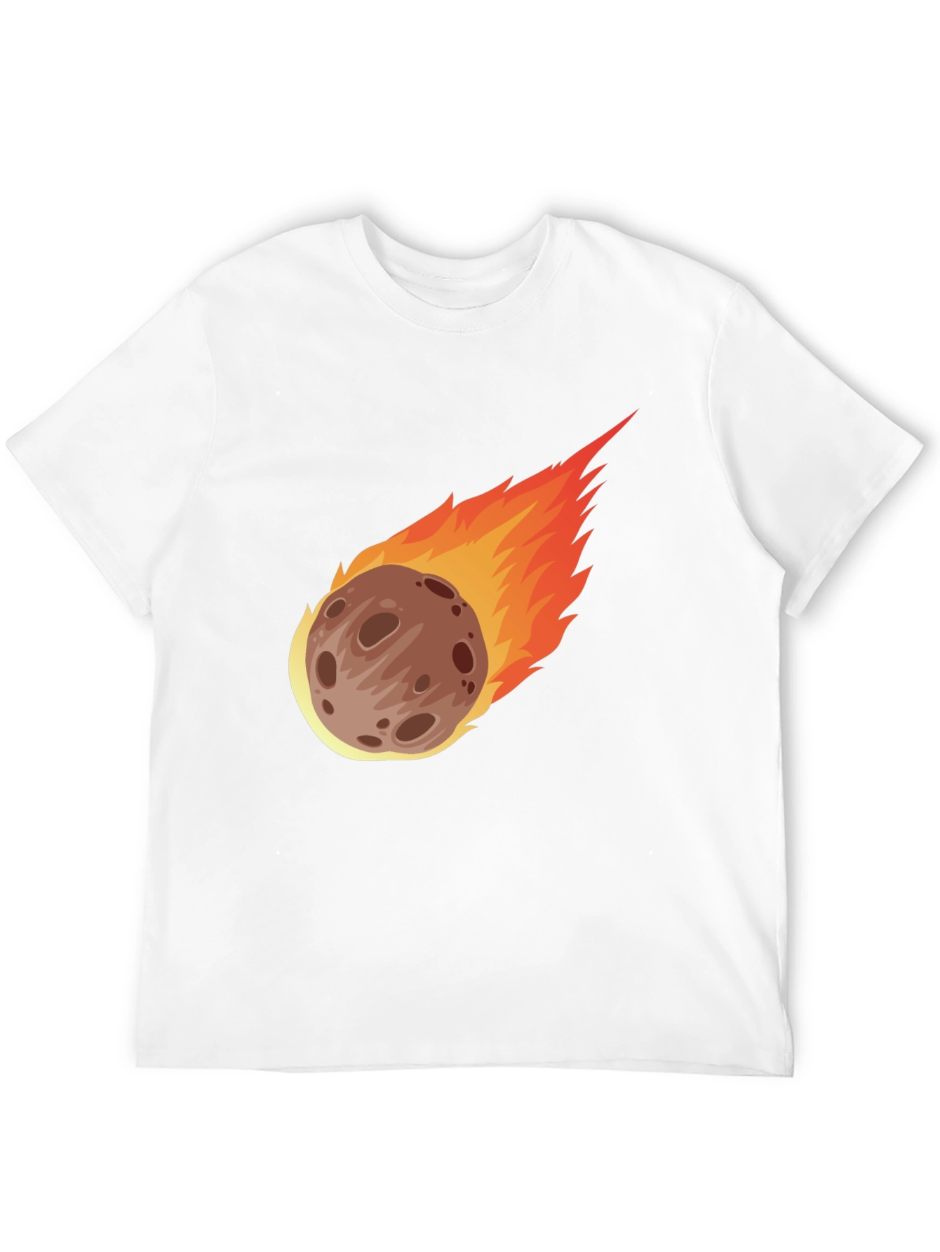 Meteor Strike Graphic T-Shirt - Black Cotton Tee