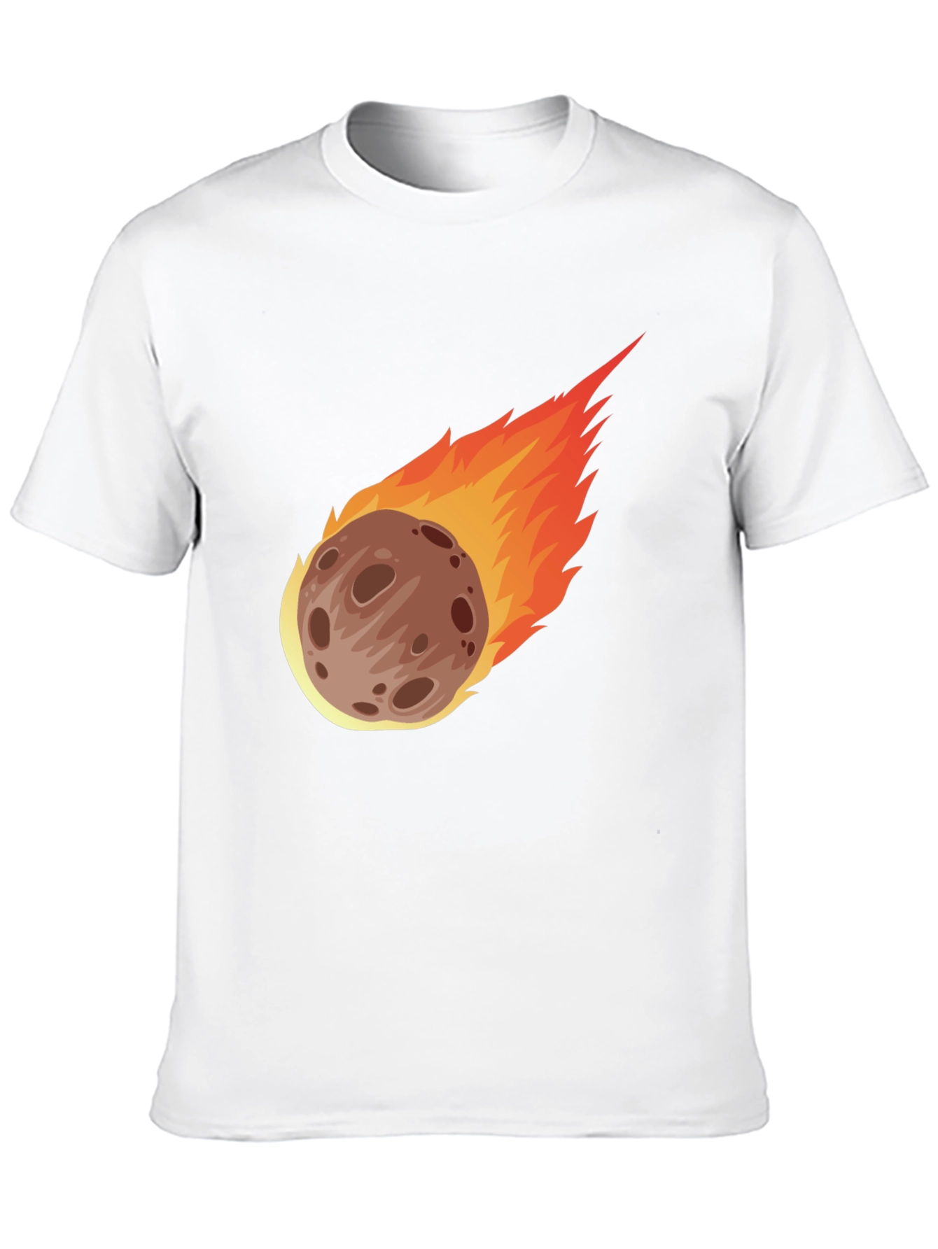 Meteor Strike Graphic T-Shirt - Black Cotton Tee