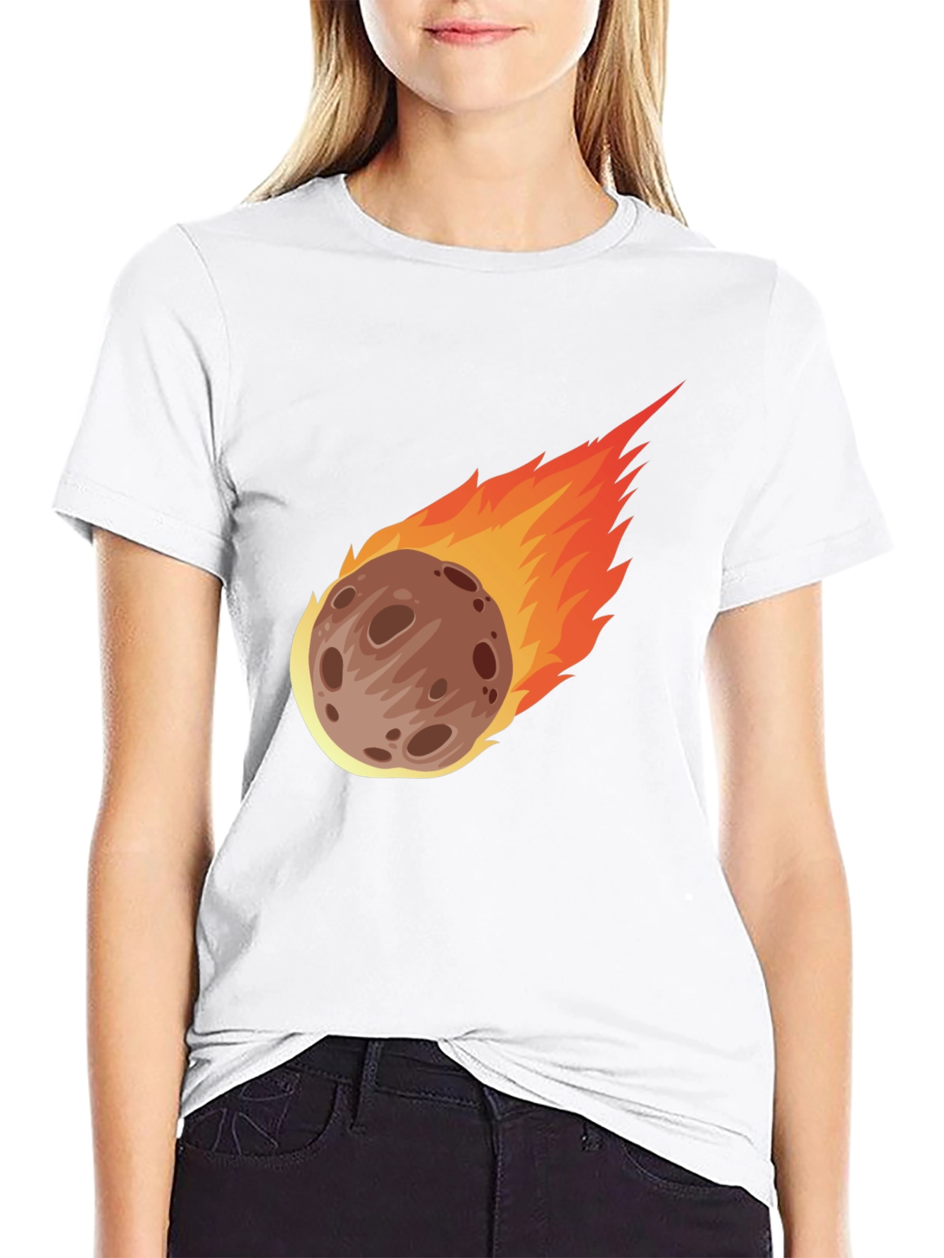 Meteor Strike Graphic T-Shirt - Black Cotton Tee