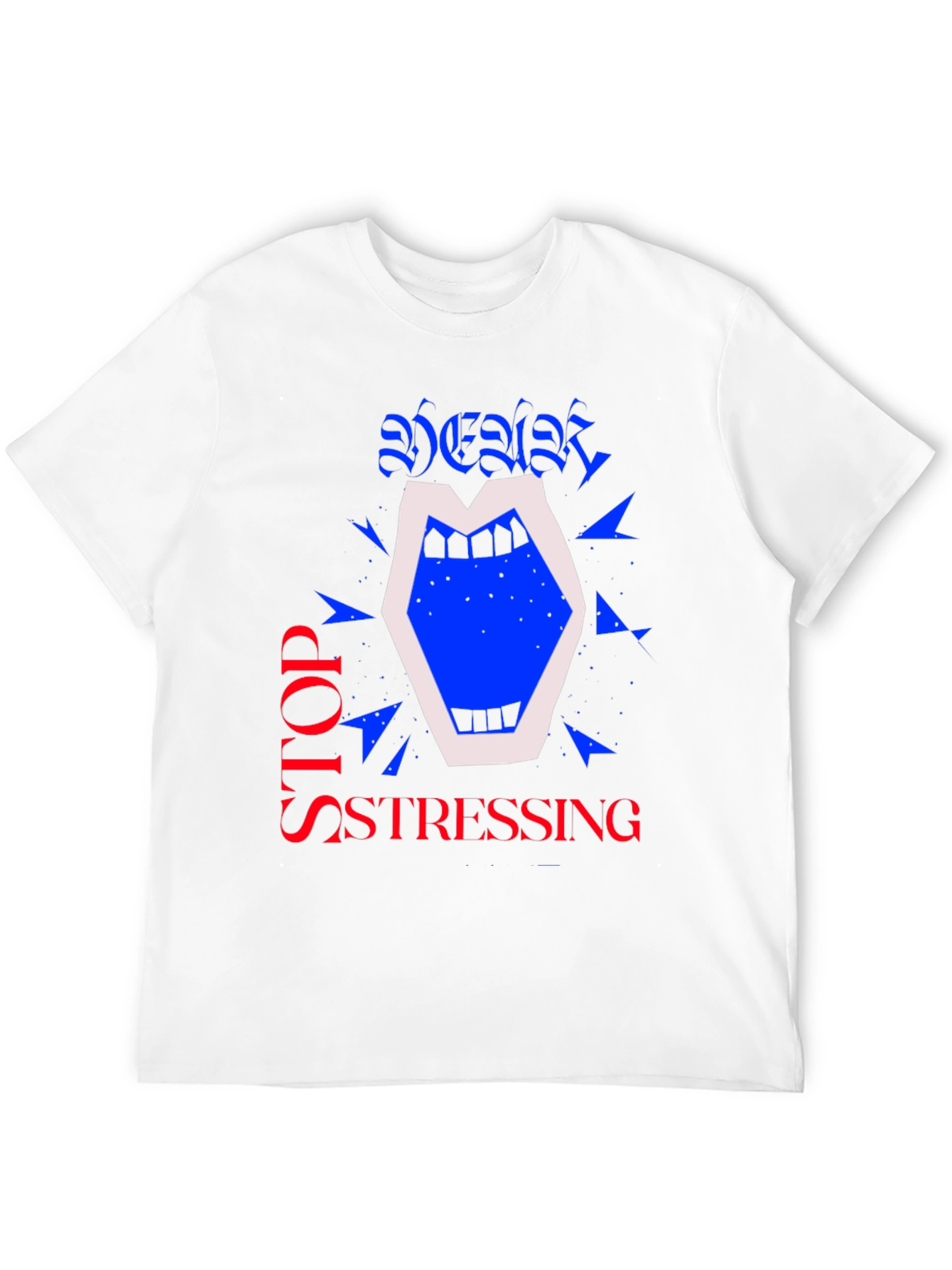 Stop Stressing Graphic Tee - Black