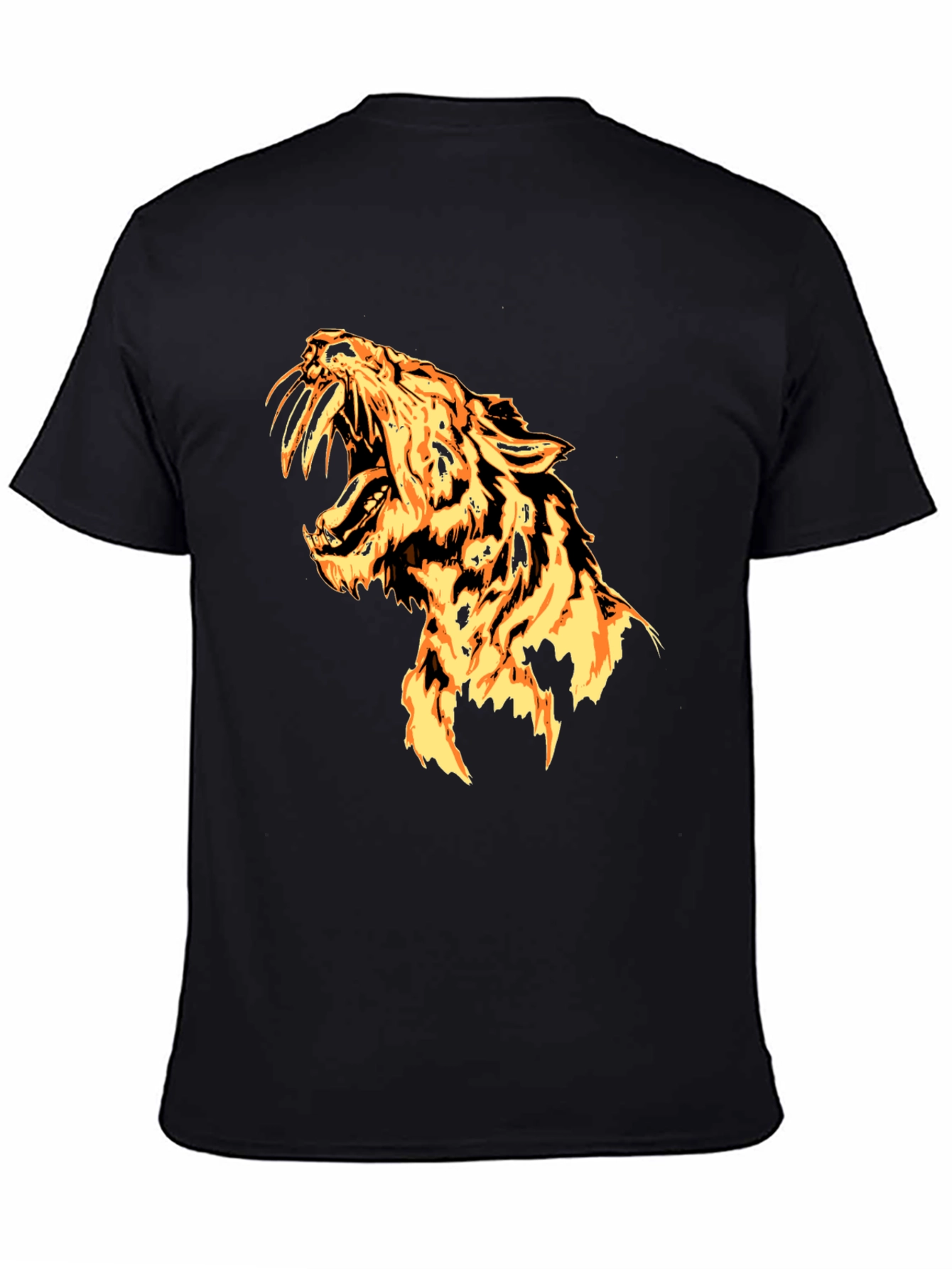 Fiery Tiger Graphic Tee - Bold Style