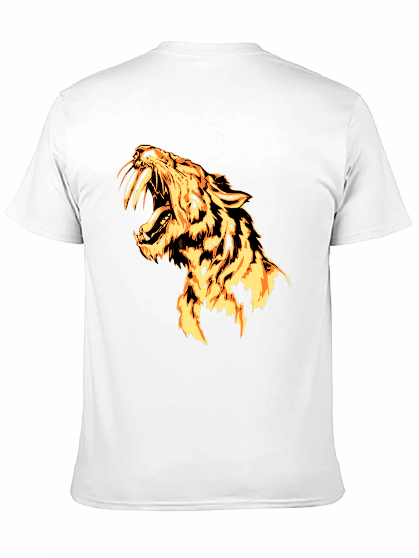 Fiery Tiger Graphic Tee - Bold Style