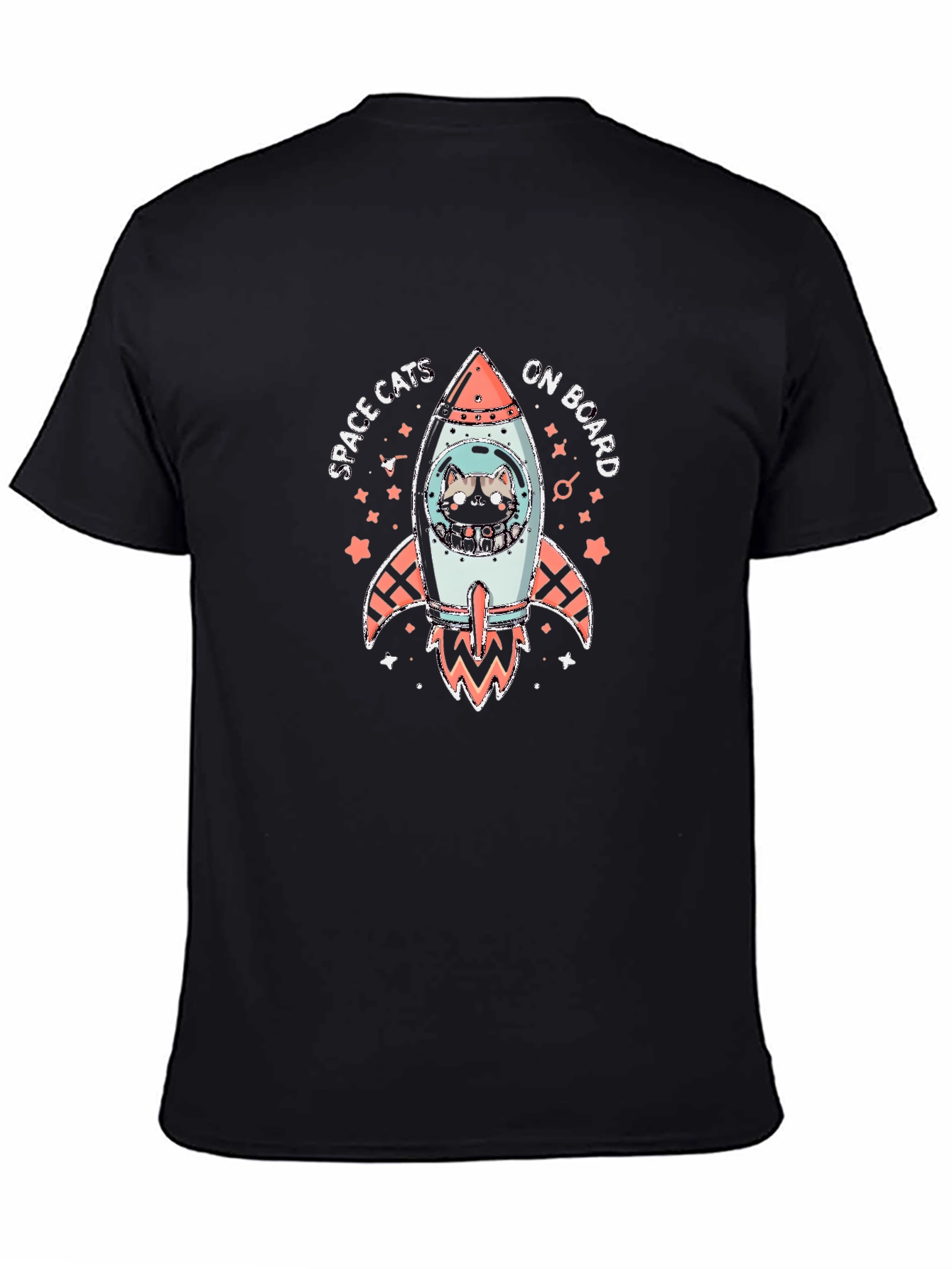 Space Cats Rocket Graphic Tee