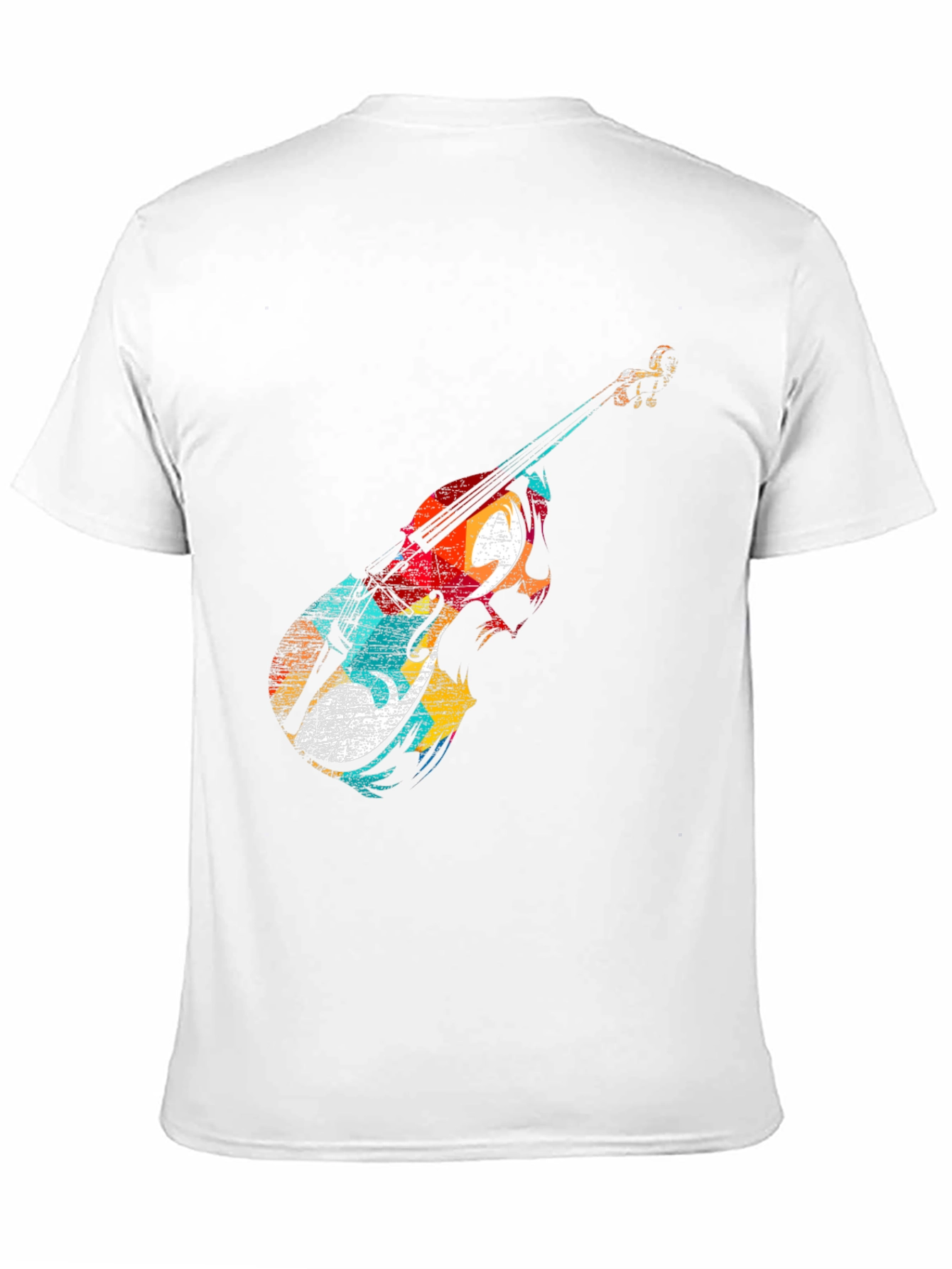 Abstract Violin Graphic Tee - Music Lover Shirt