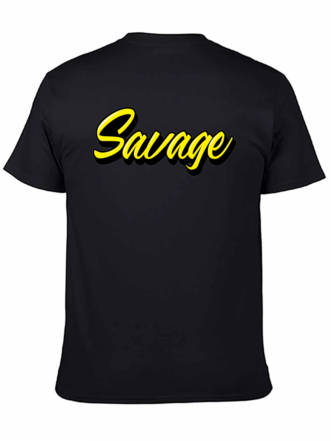 Savage Graphic Tee - Black Cotton T-Shirt