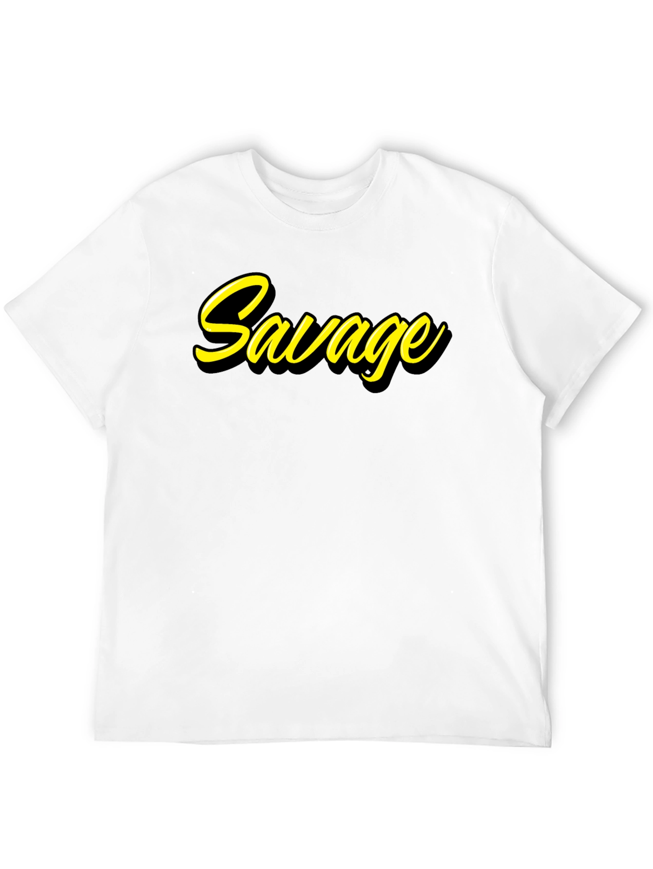 Savage Graphic Tee - Black Cotton T-Shirt