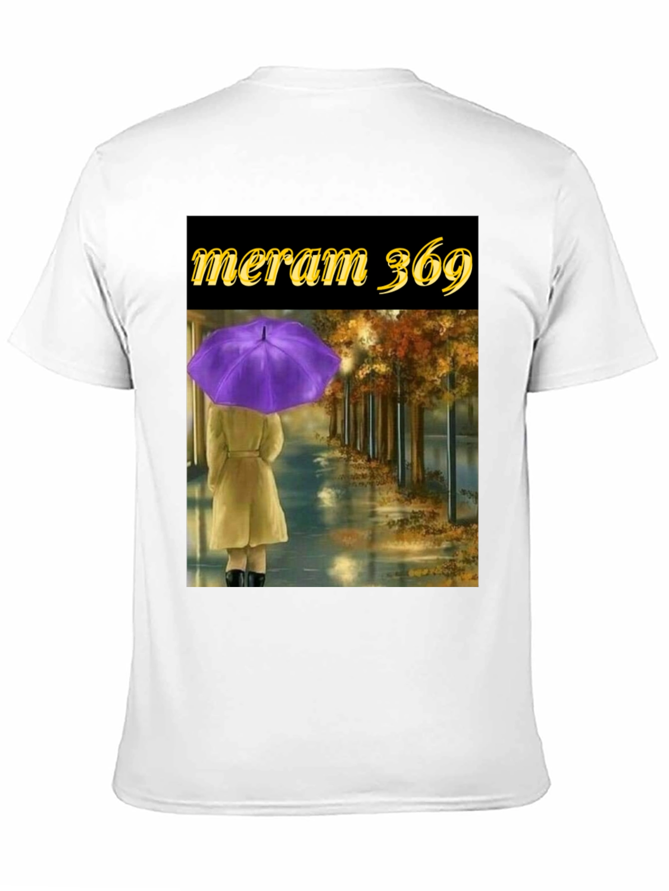 Meram 369 Graphic T-Shirt: Rainy Day Autumn Scene
