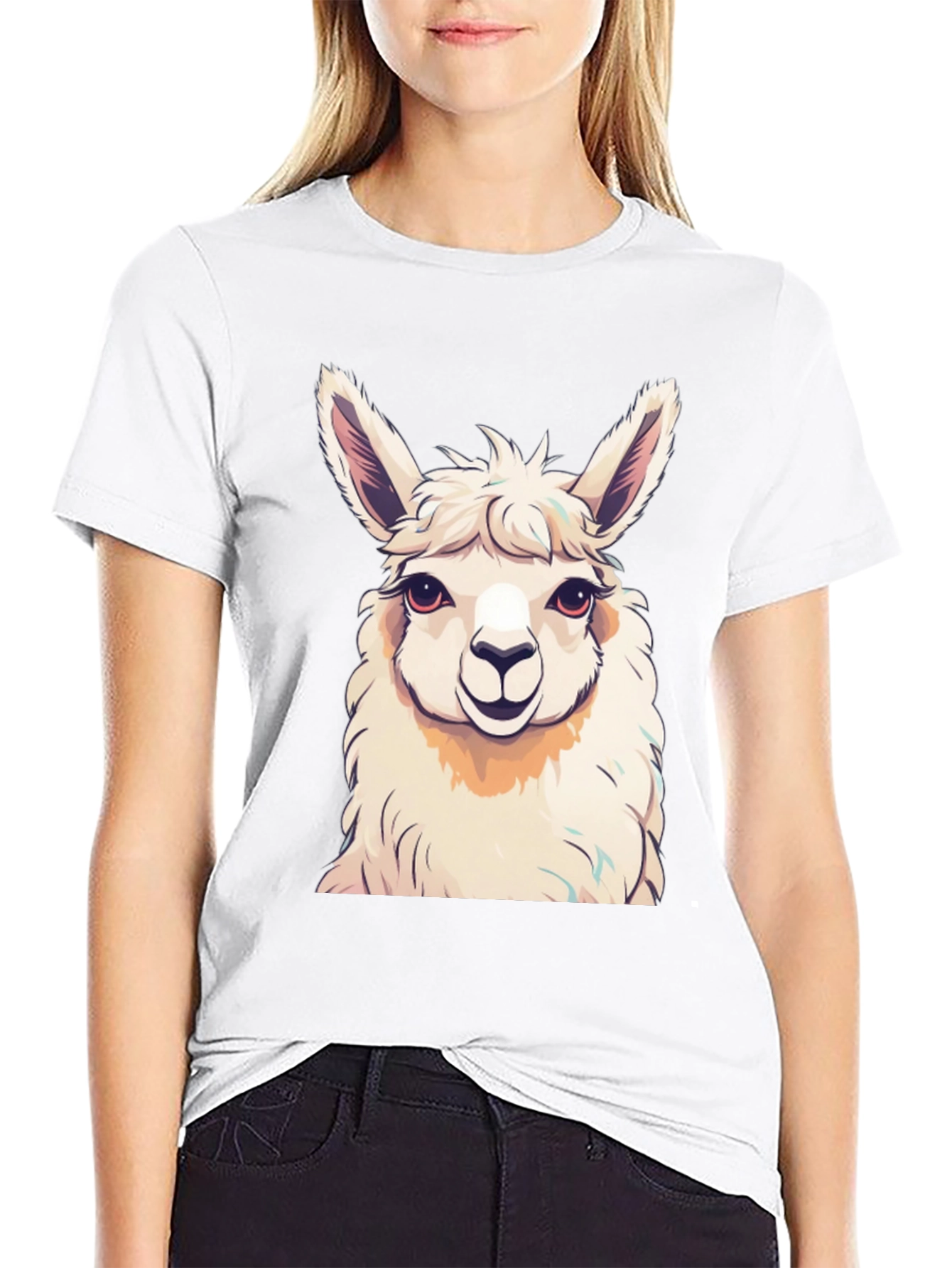 Llama Graphic T-Shirt - Trendy Animal Tee