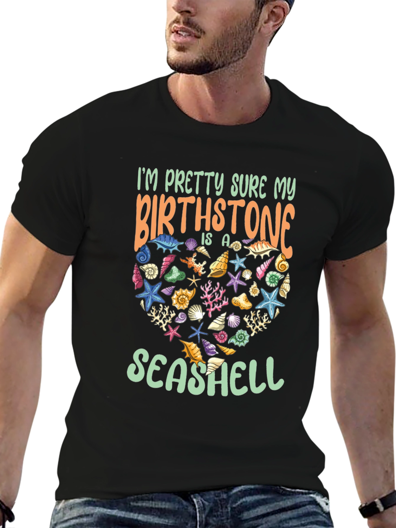 Seashell Birthstone T-Shirt