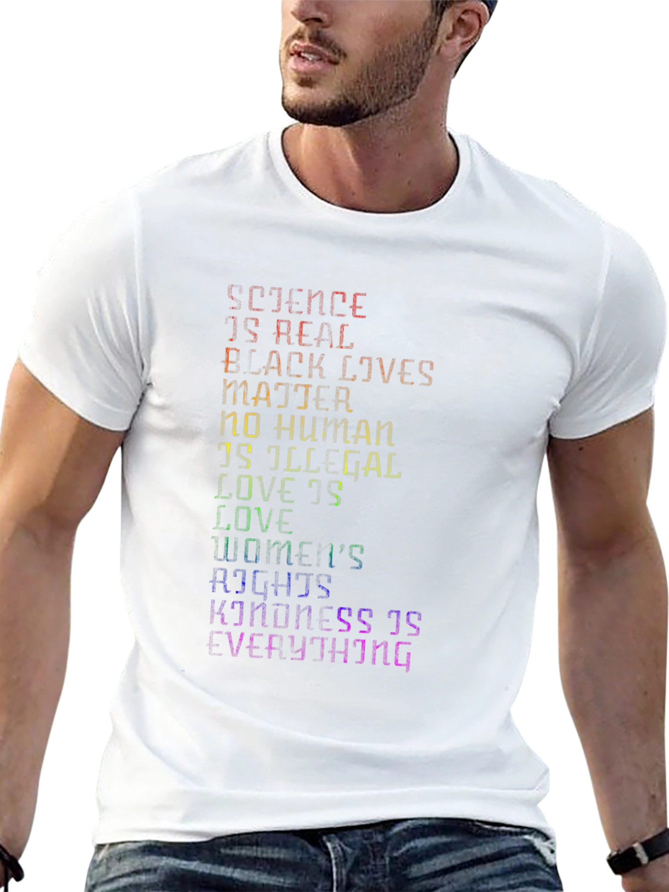Equality & Kindness Graphic T-Shirt - Black