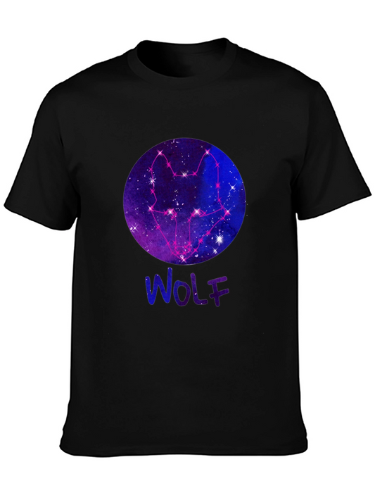 Wolf Constellation Galaxy T-Shirt