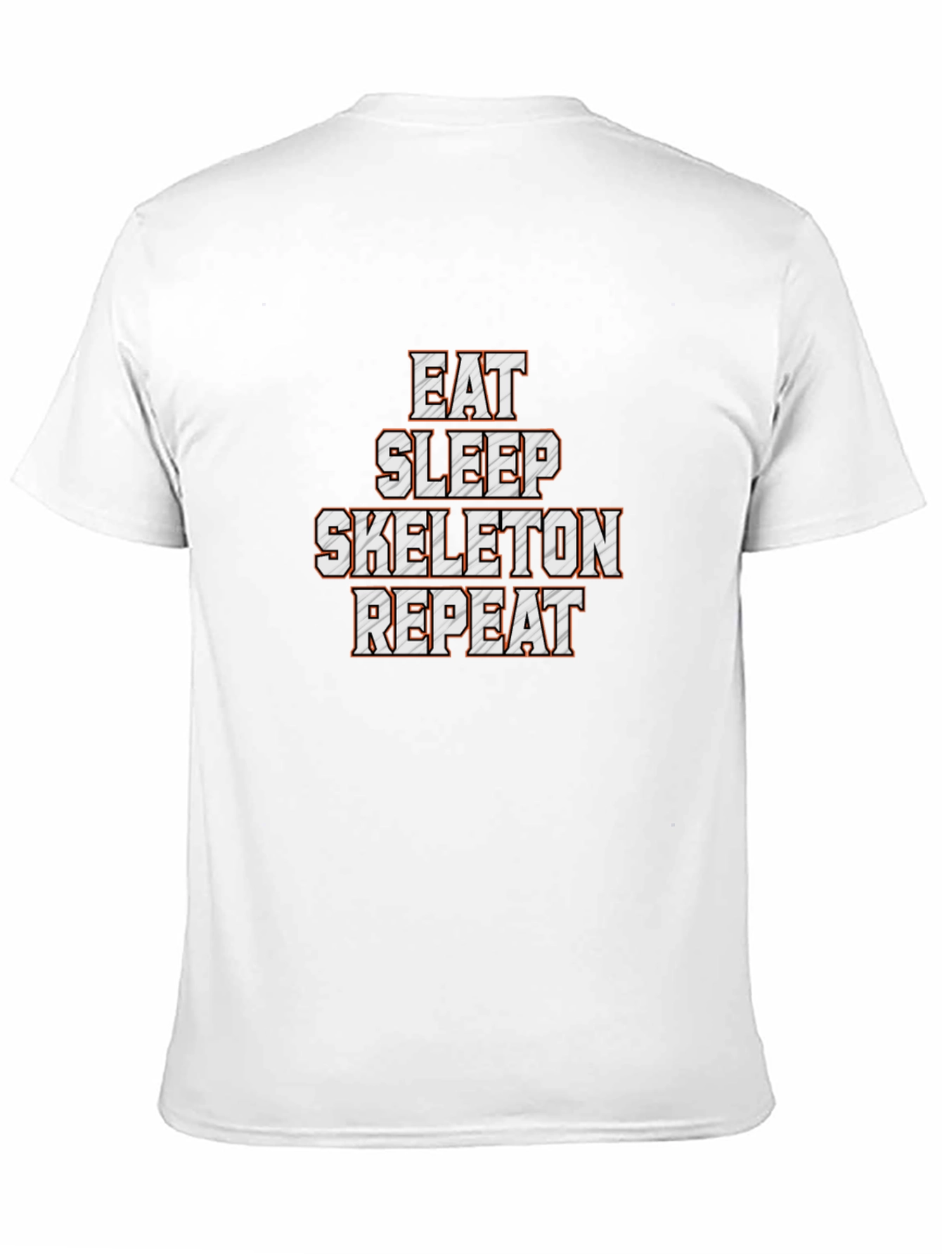 Eat Sleep Skeleton Repeat Black Graphic Tee