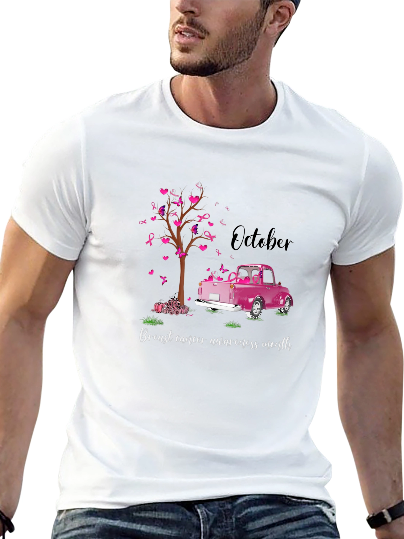 Breast Cancer Awareness Month Black T-Shirt