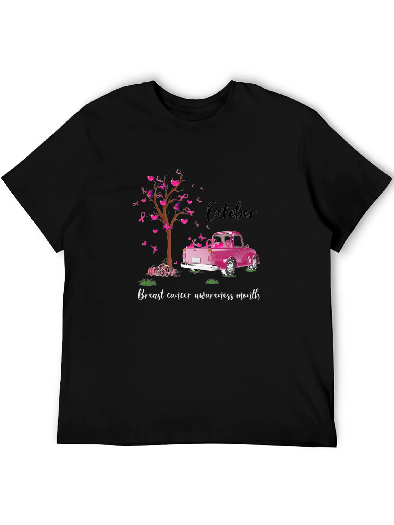 Breast Cancer Awareness Month Black T-Shirt