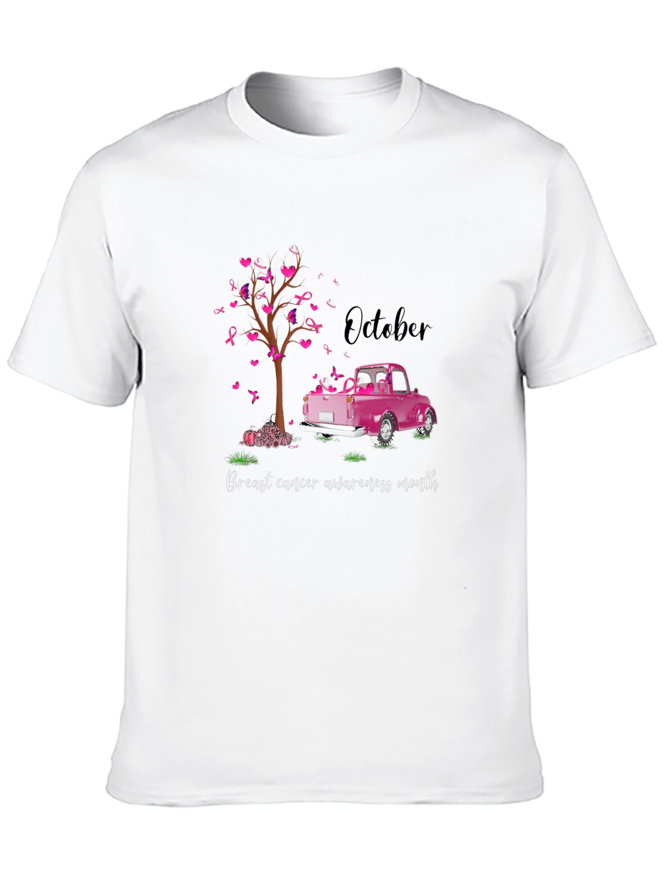 Breast Cancer Awareness Month Black T-Shirt