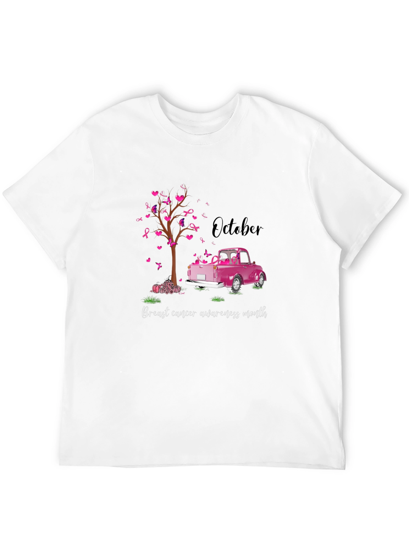 Breast Cancer Awareness Month Black T-Shirt