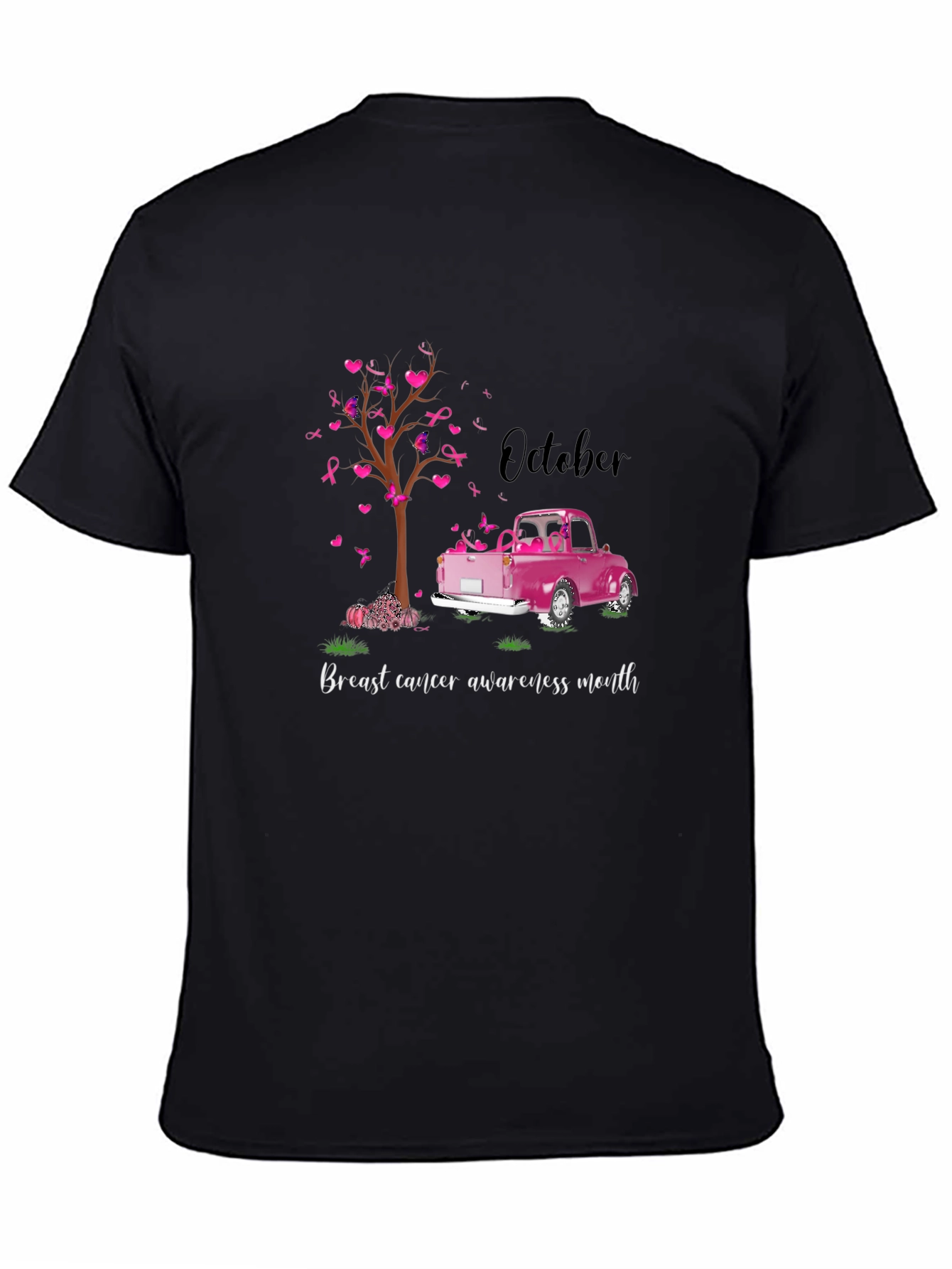Breast Cancer Awareness Month Black T-Shirt