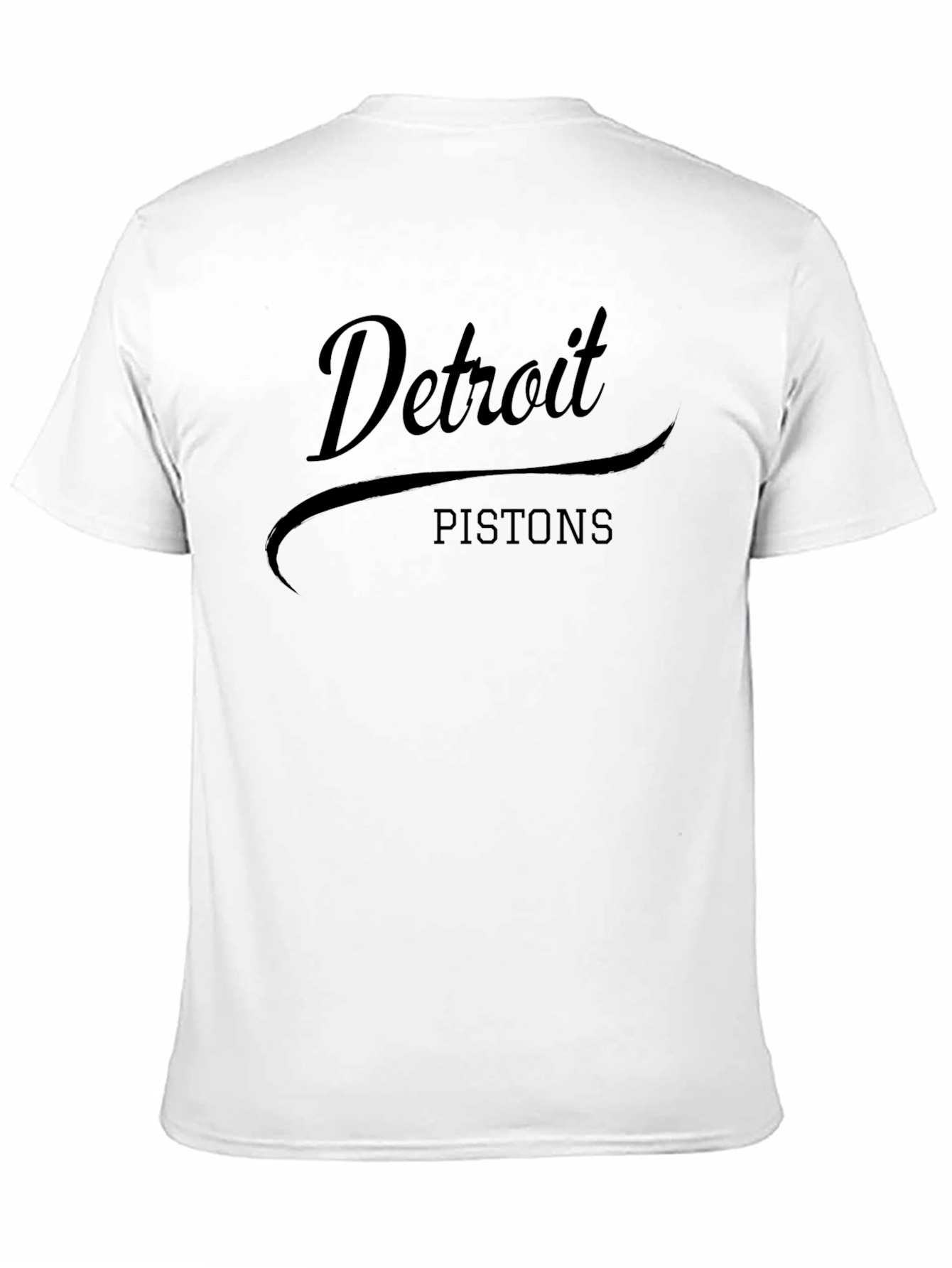 Detroit Pistons Black Graphic T-Shirt