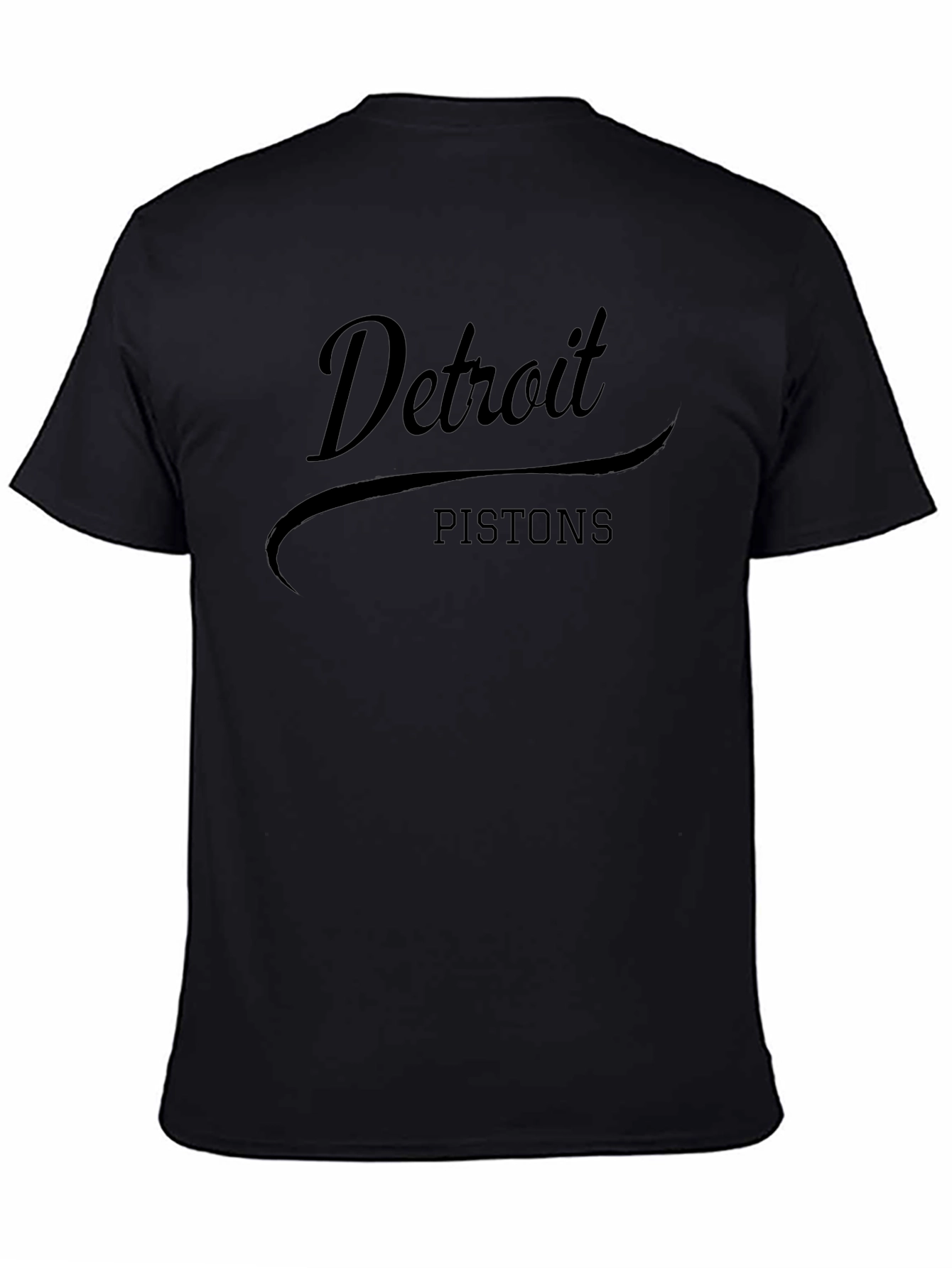 Detroit Pistons Black Graphic T-Shirt