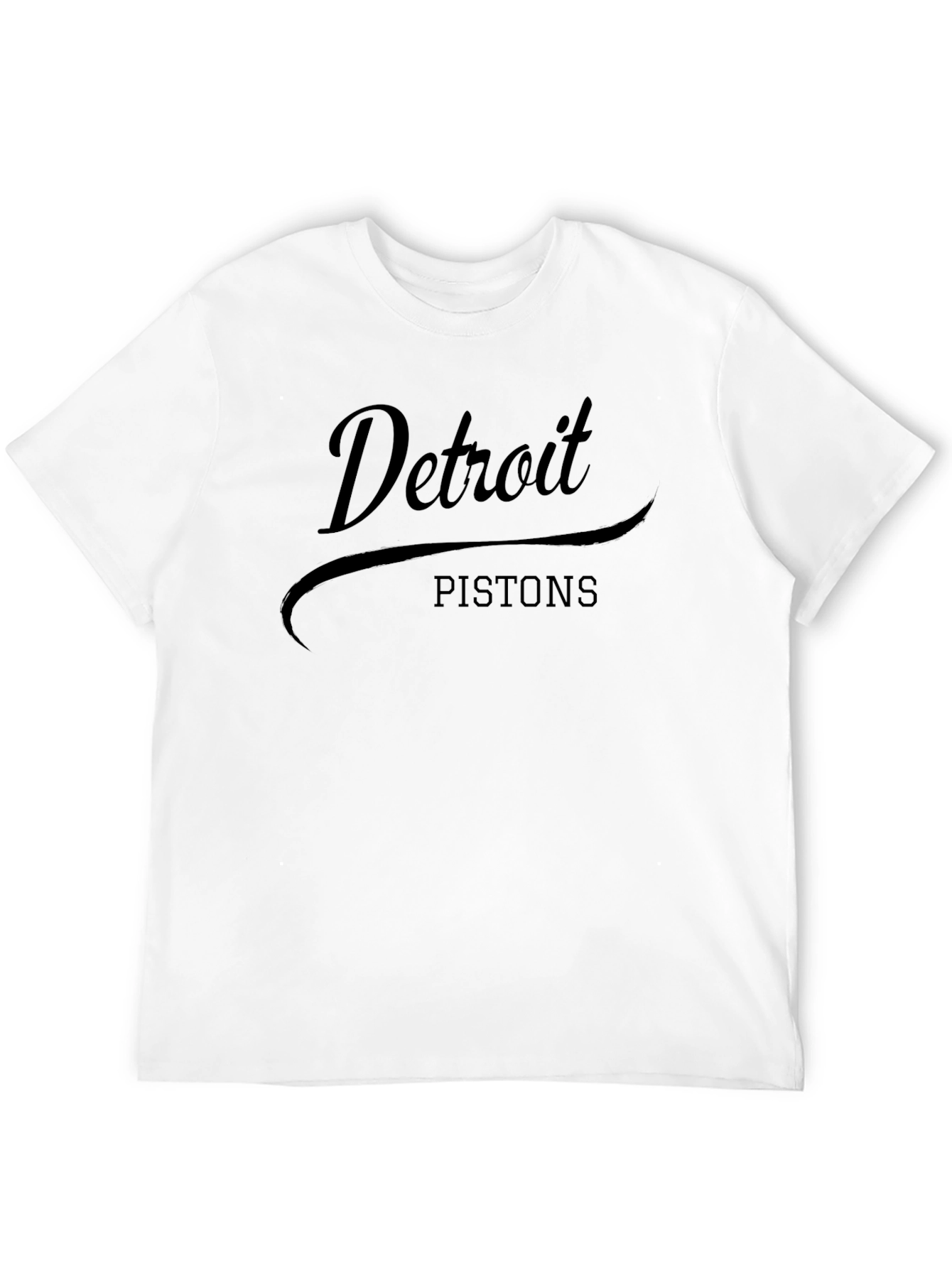 Detroit Pistons Black Graphic T-Shirt