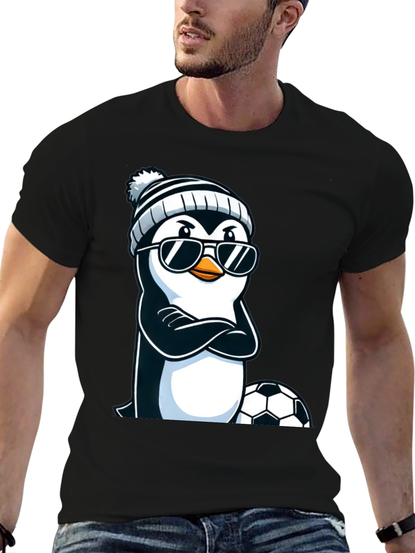 Cool Penguin Soccer T-Shirt