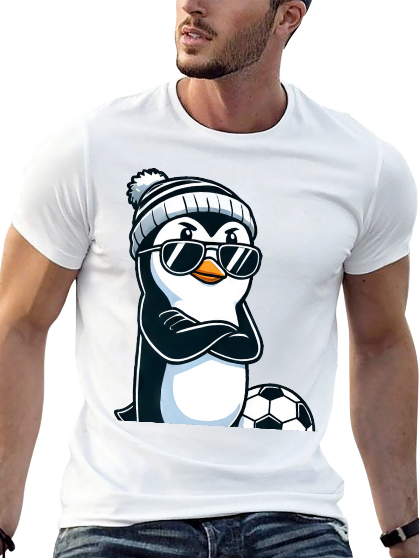 Cool Penguin Soccer T-Shirt