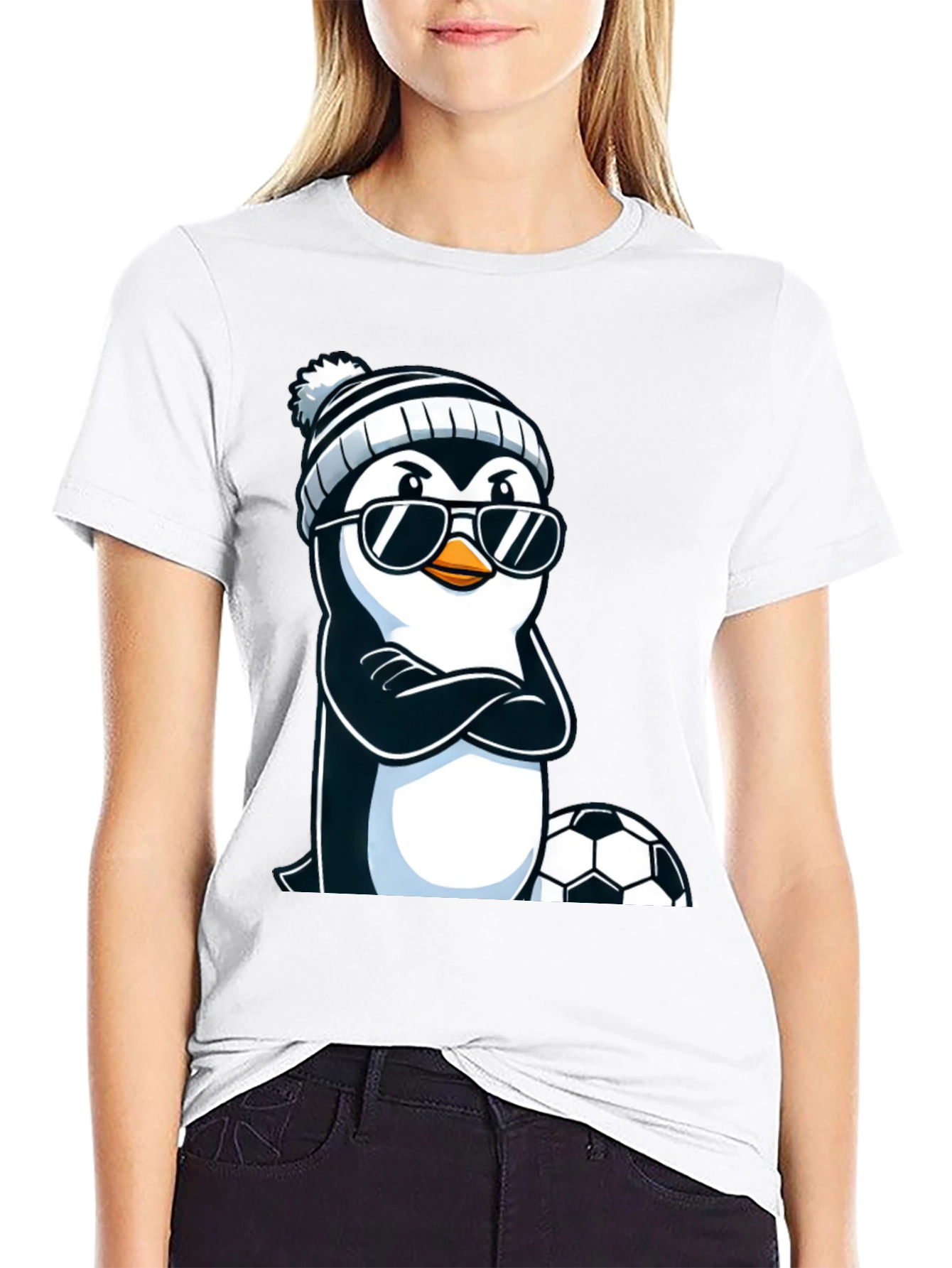 Cool Penguin Soccer T-Shirt
