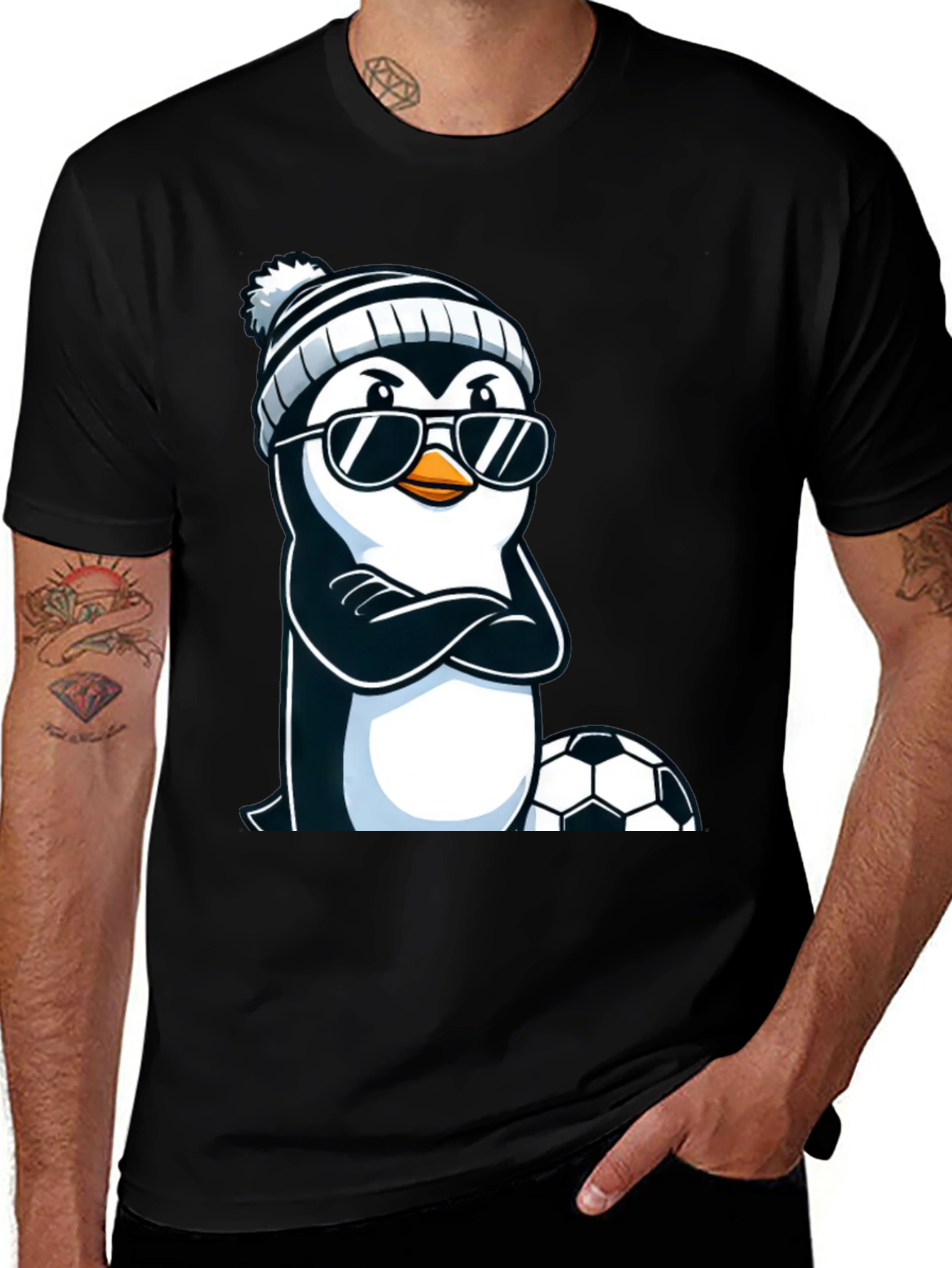 Cool Penguin Soccer T-Shirt