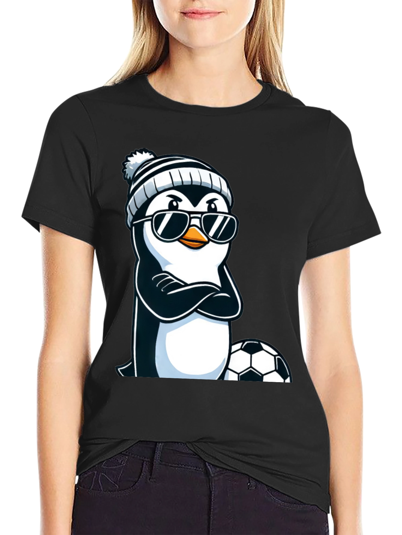 Cool Penguin Soccer T-Shirt