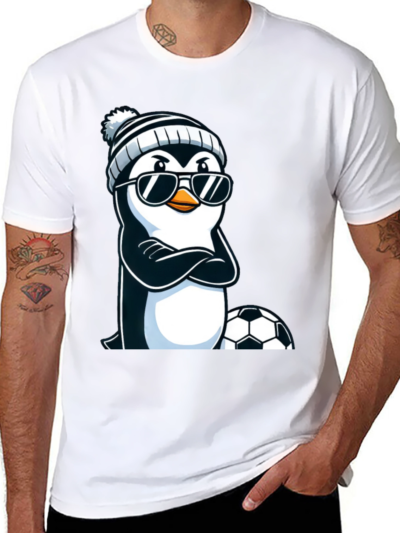 Cool Penguin Soccer T-Shirt