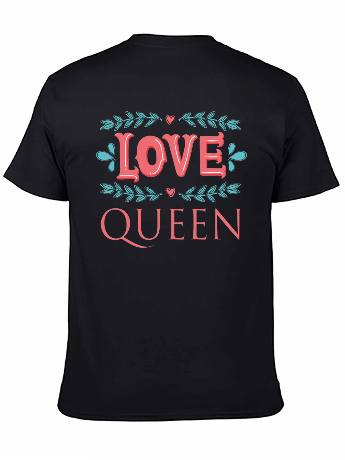 Love Queen Graphic Tee - Stylish Black T-Shirt