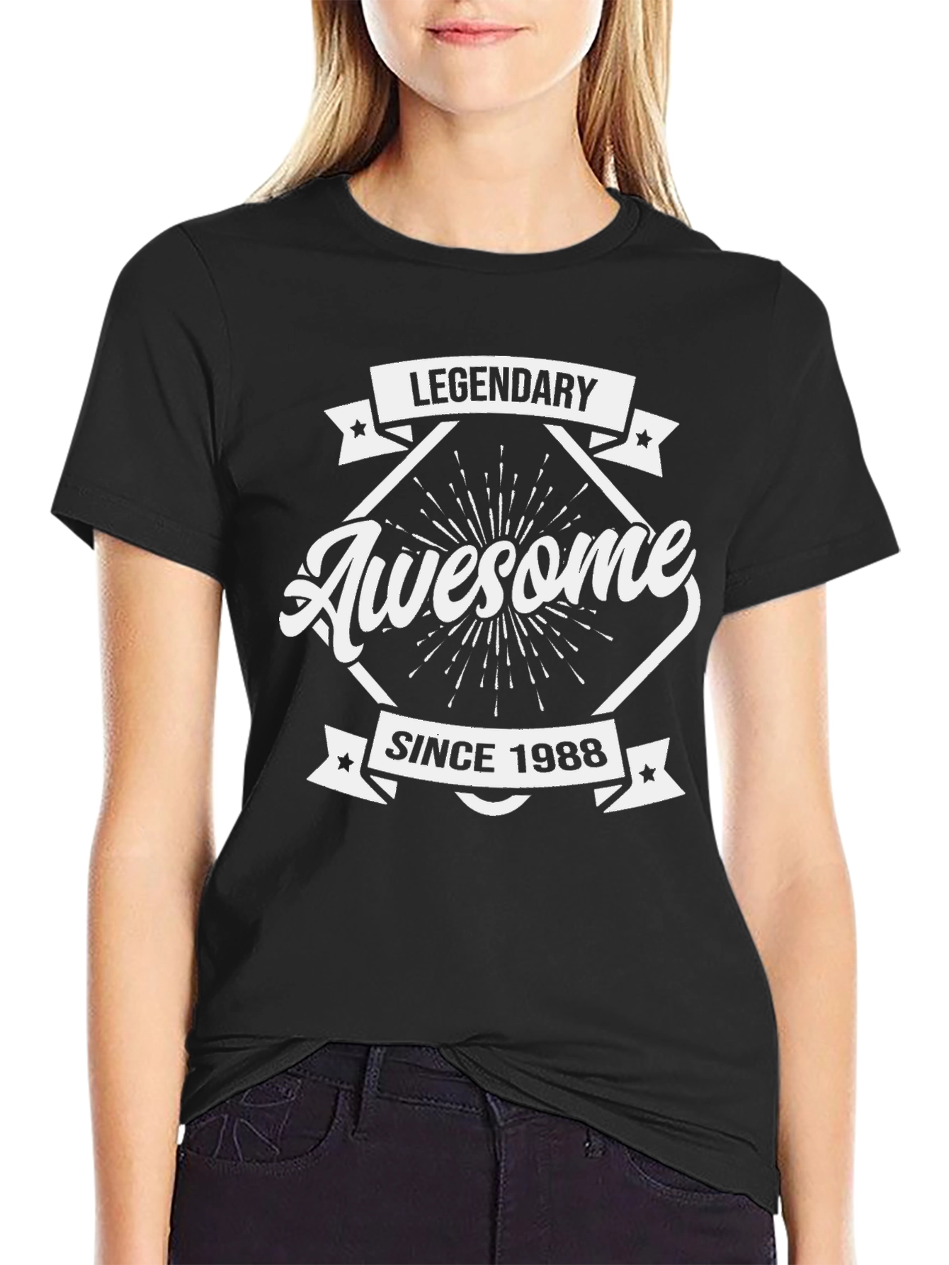 Legendary Awesome Since 1988 Black T-Shirt