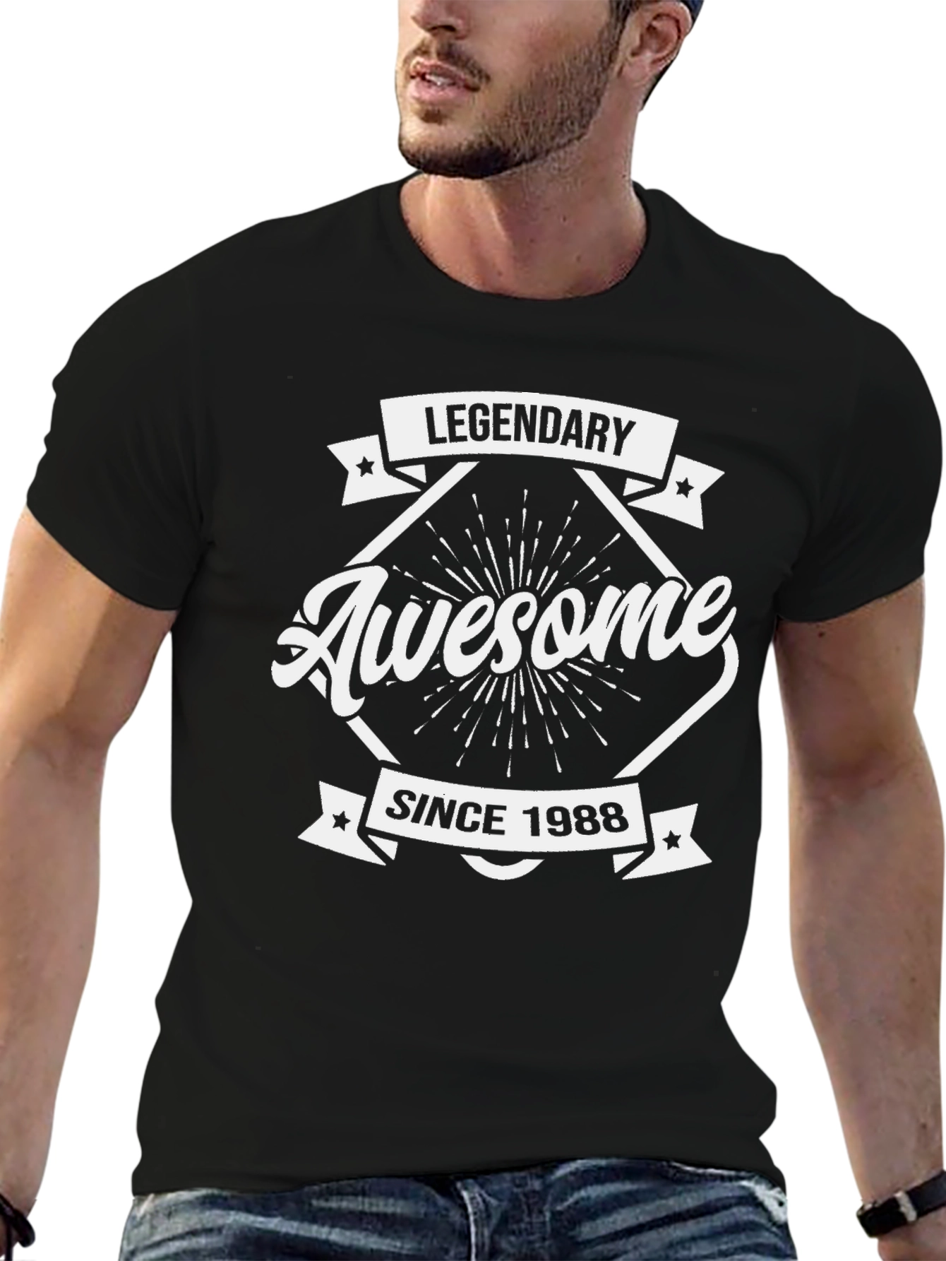 Legendary Awesome Since 1988 Black T-Shirt