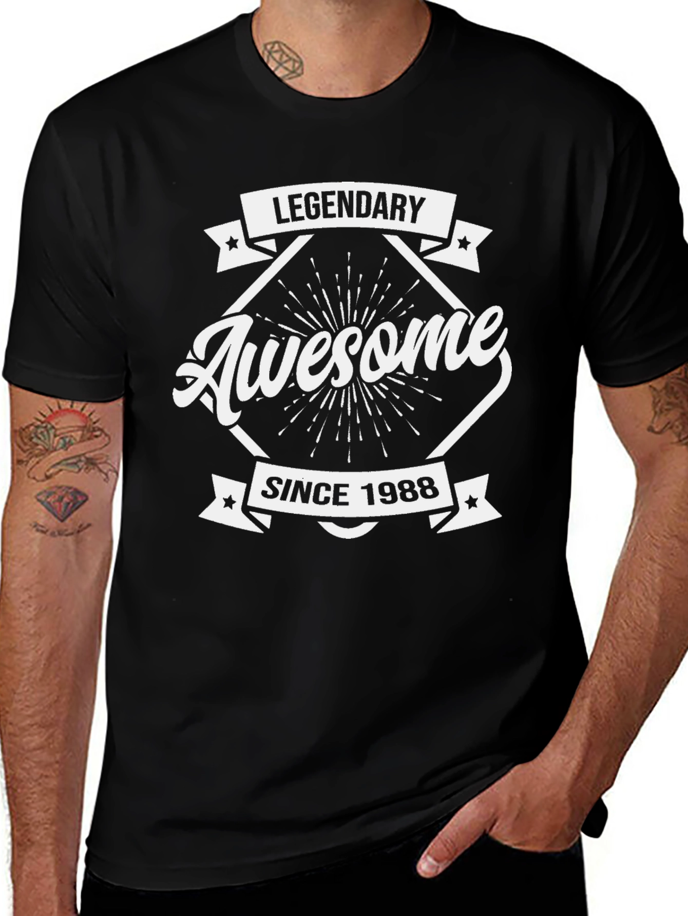 Legendary Awesome Since 1988 Black T-Shirt