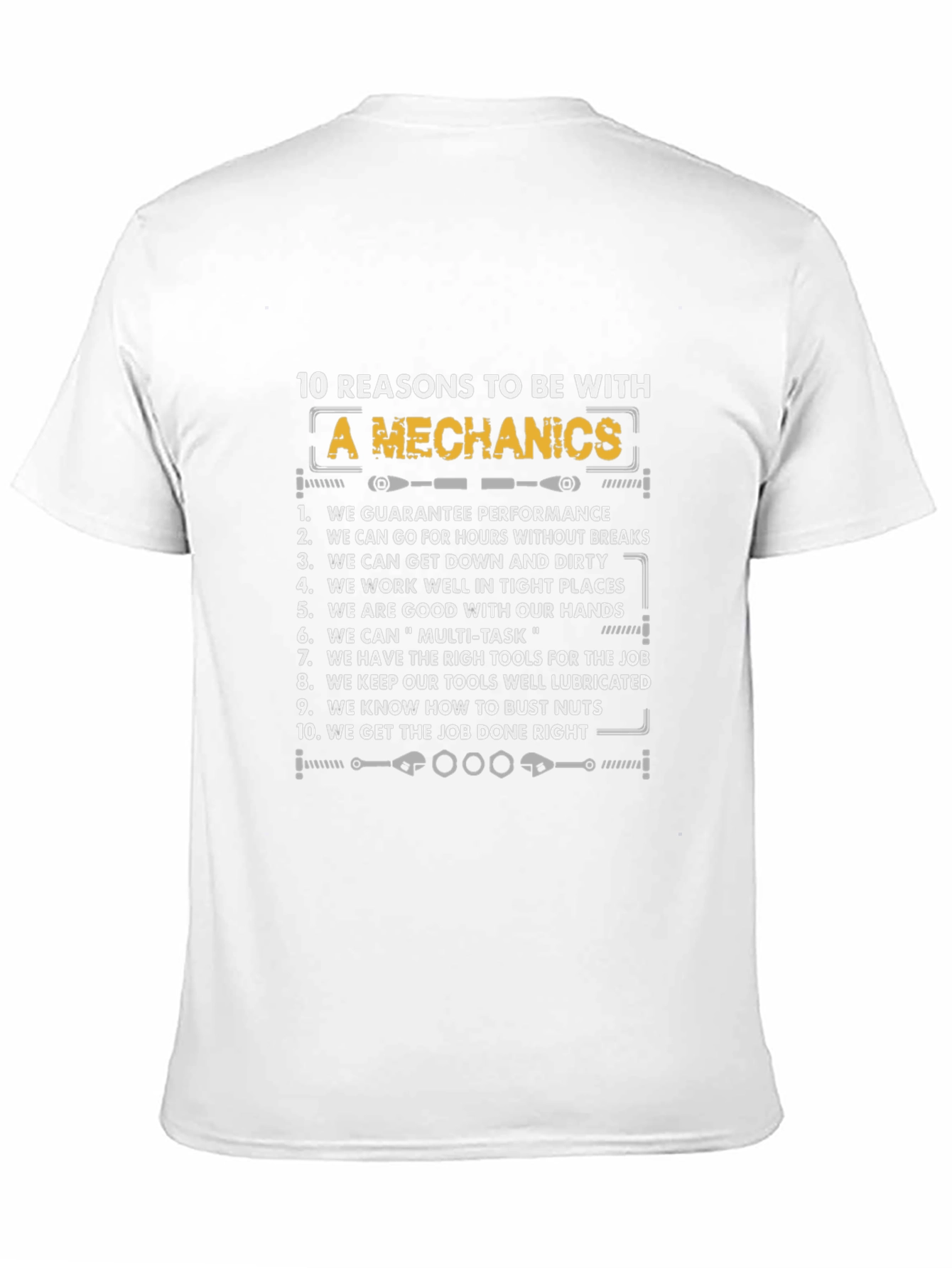 Mechanic Reasons T-Shirt - Gift for Mechanics