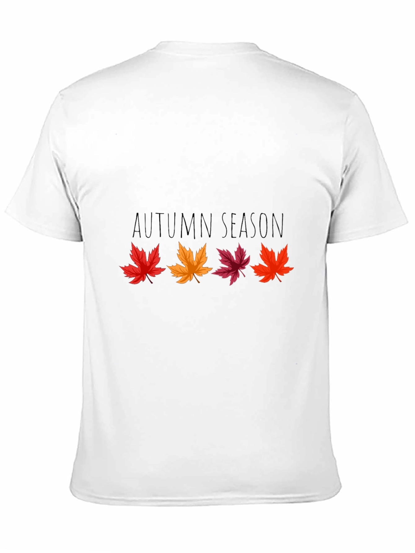 Autumn Season Black Graphic T-Shirt