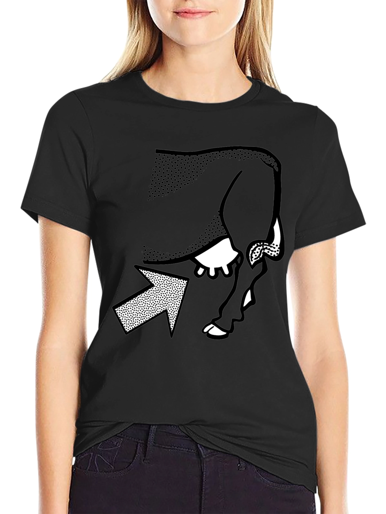 Optical Illusion T-Shirt - Cow or Woman?