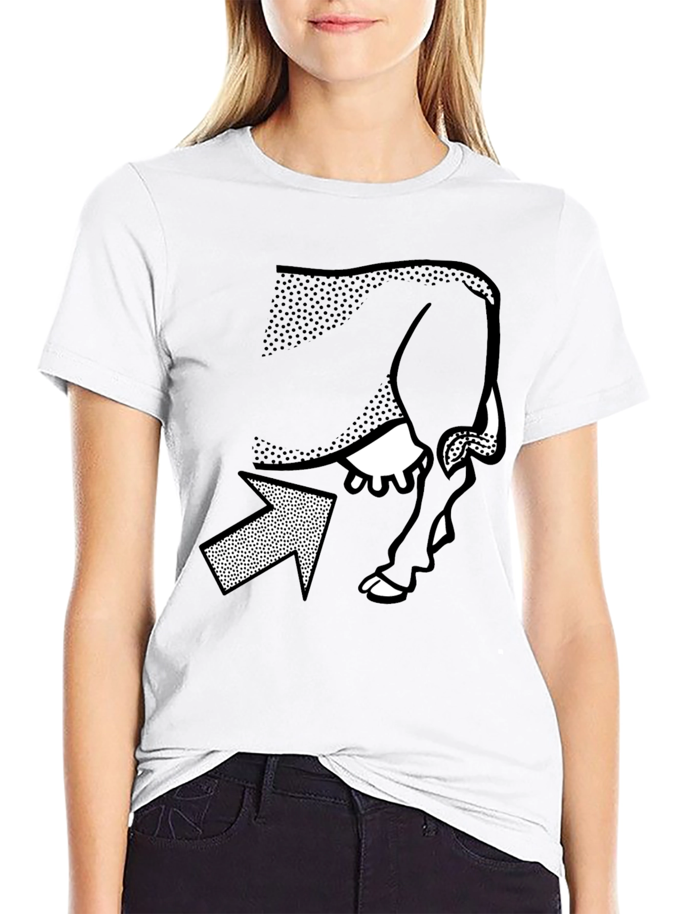Optical Illusion T-Shirt - Cow or Woman?