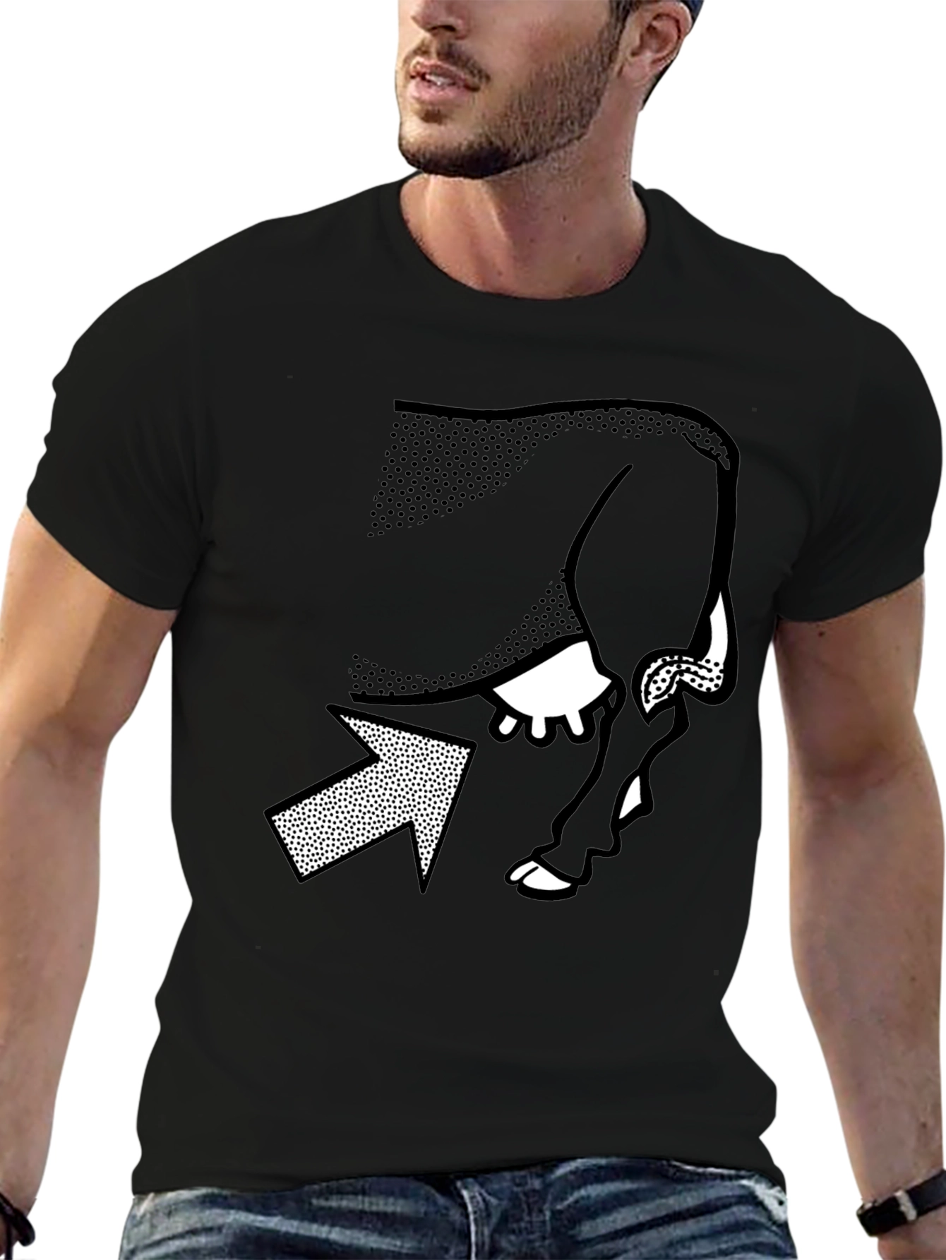 Optical Illusion T-Shirt - Cow or Woman?