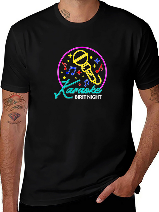 Karaoke Birit Night Black T-Shirt